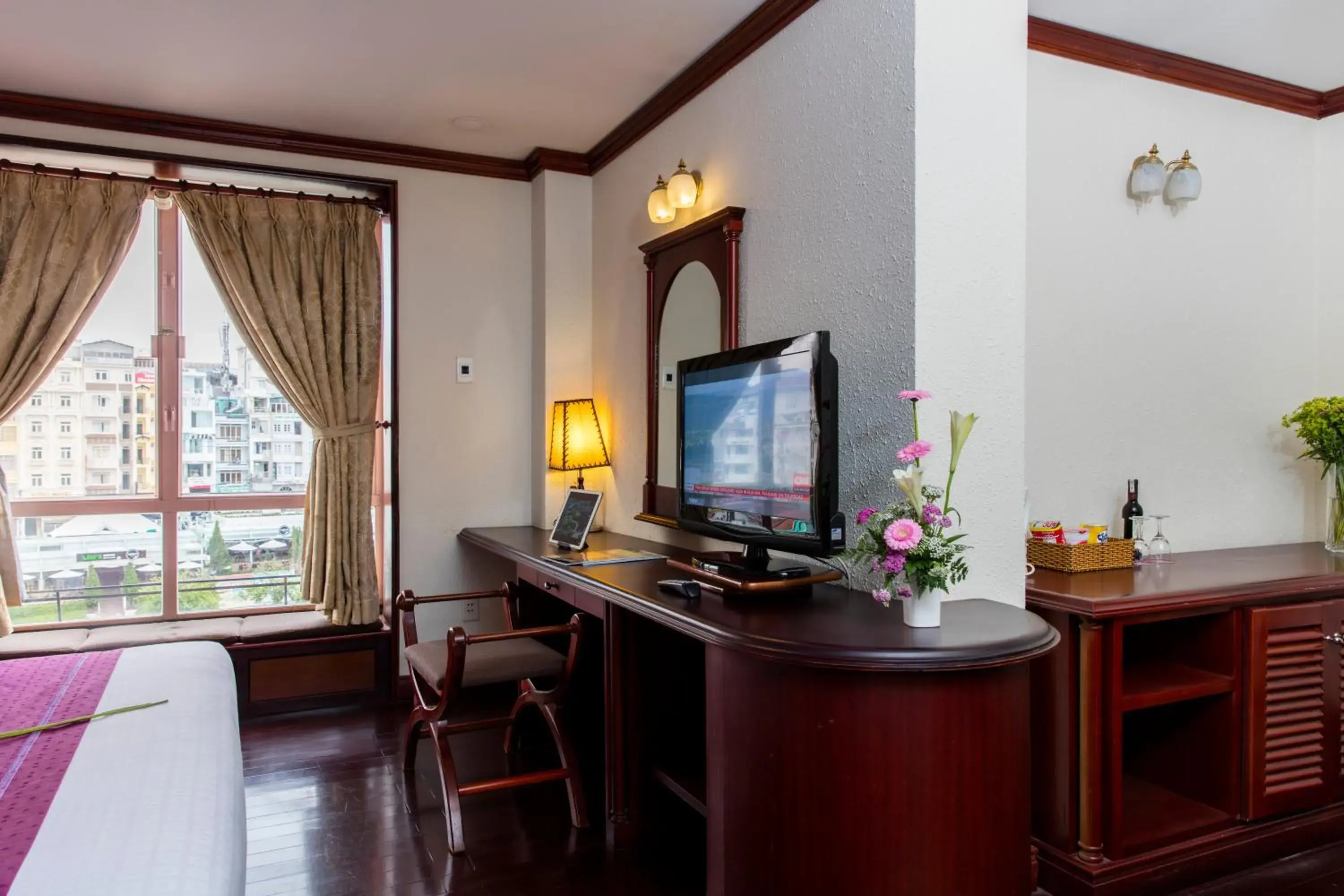 View (from property/room), TV/Entertainment Center in TTC Hotel - Da Lat