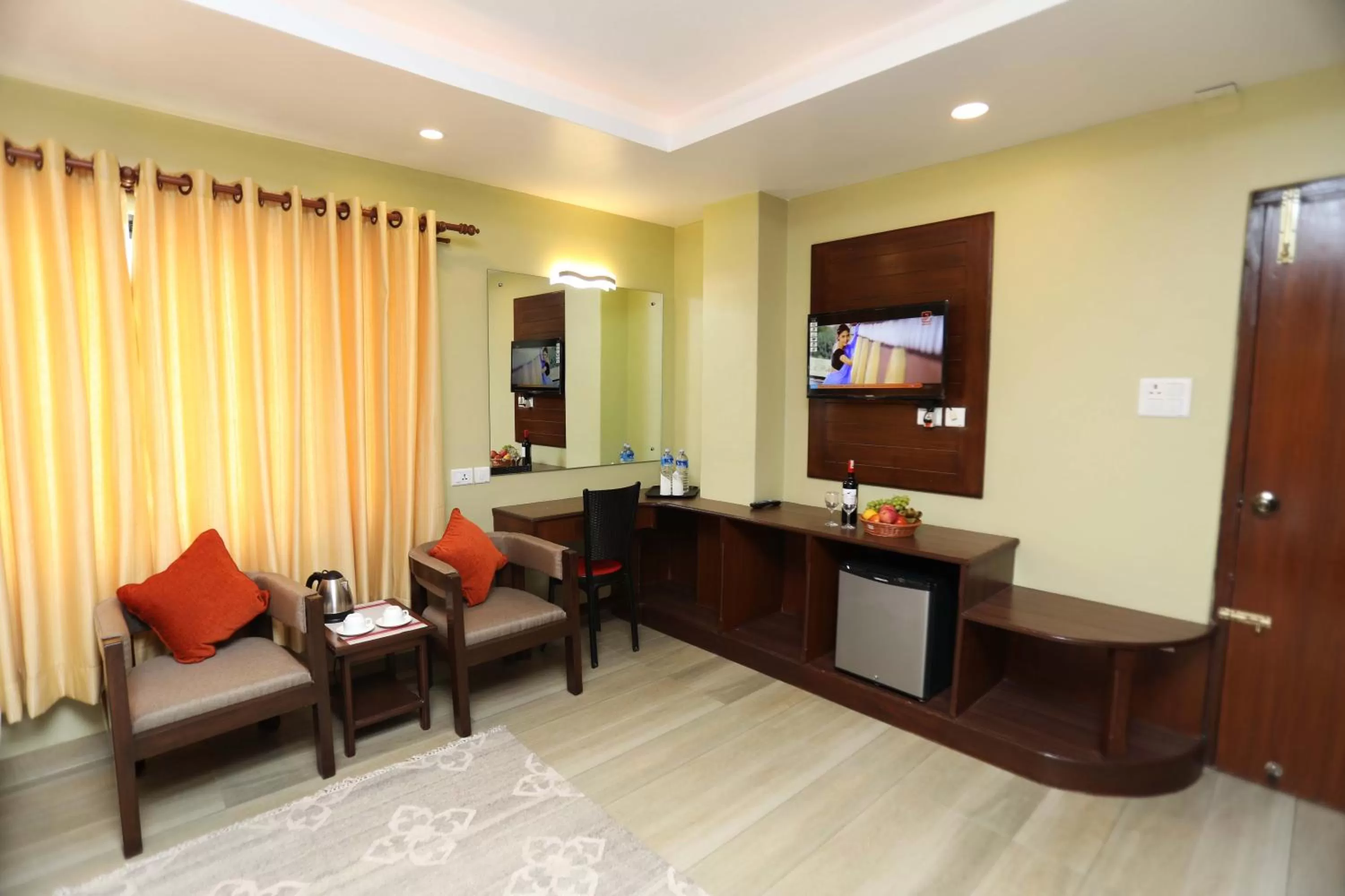 TV and multimedia, Seating Area in Hotel The Clock