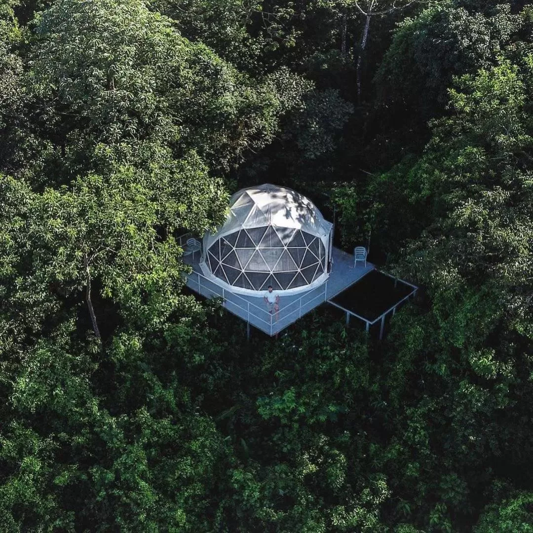 Bird's-eye View in El Mirador Glamping & Apartments & Woodhouse & Swimingpool