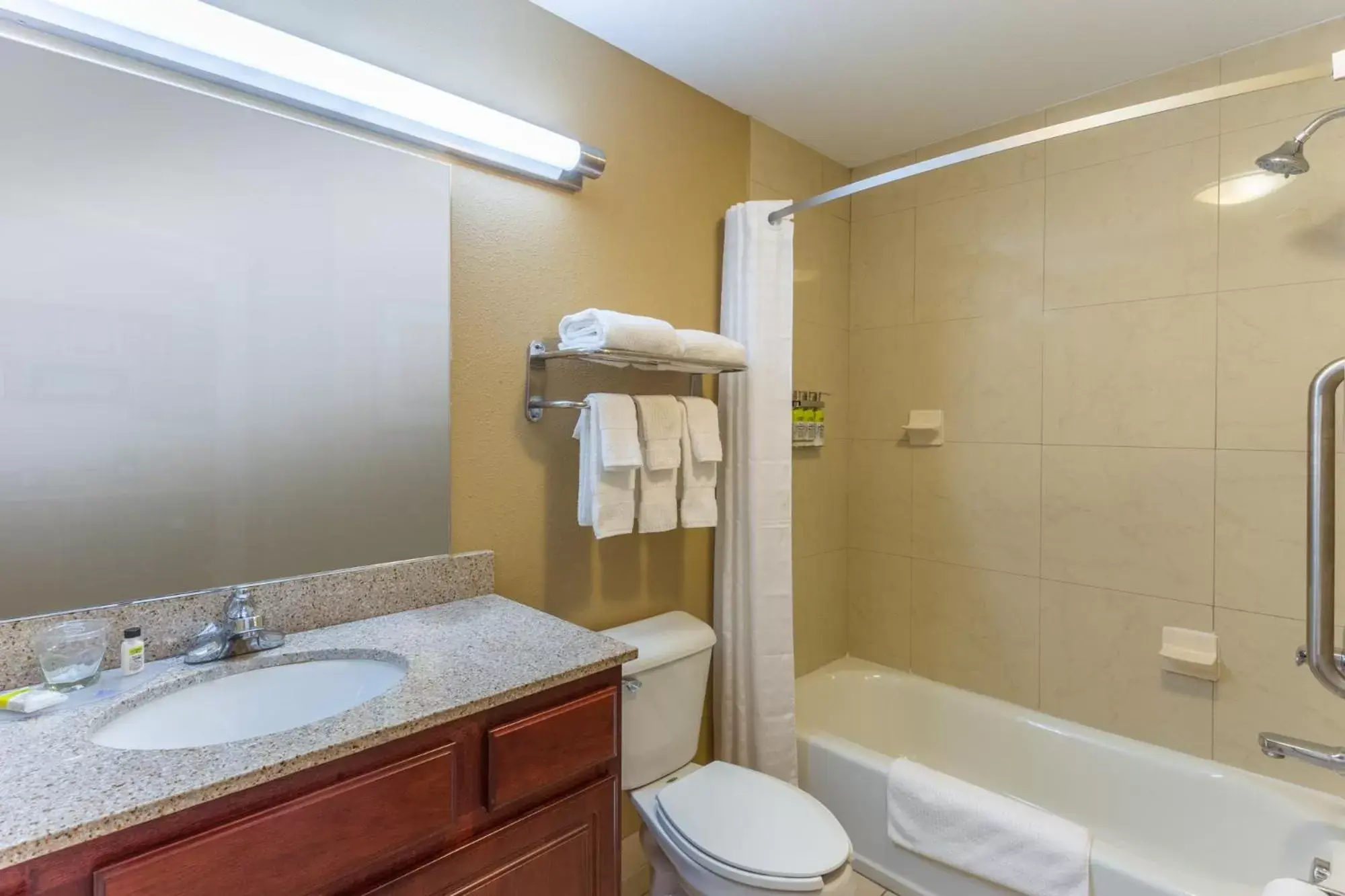Bathroom in Candlewood Suites South Bend Airport, an IHG Hotel