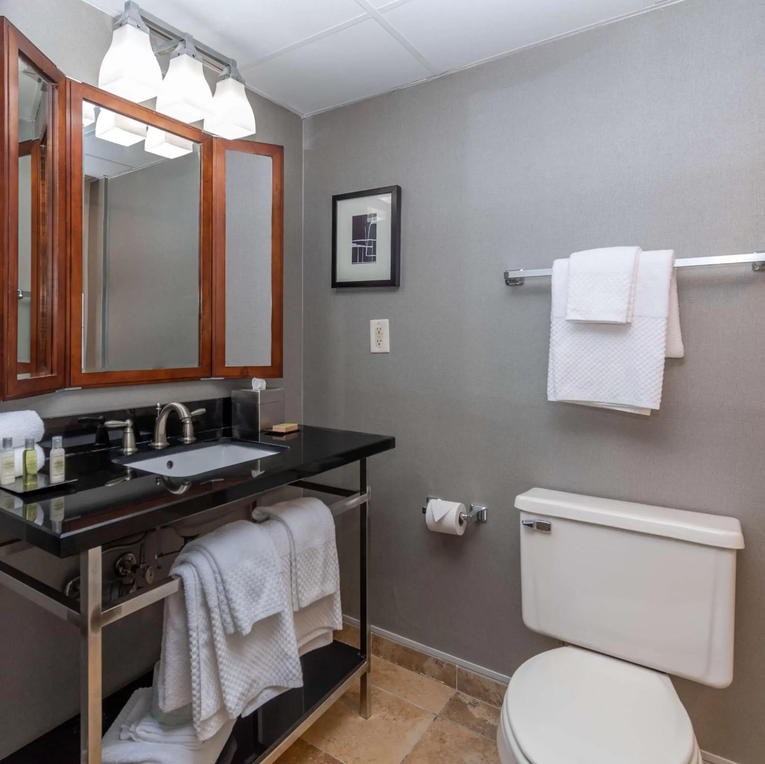 Bathroom in DoubleTree by Hilton New Bern - Riverfront