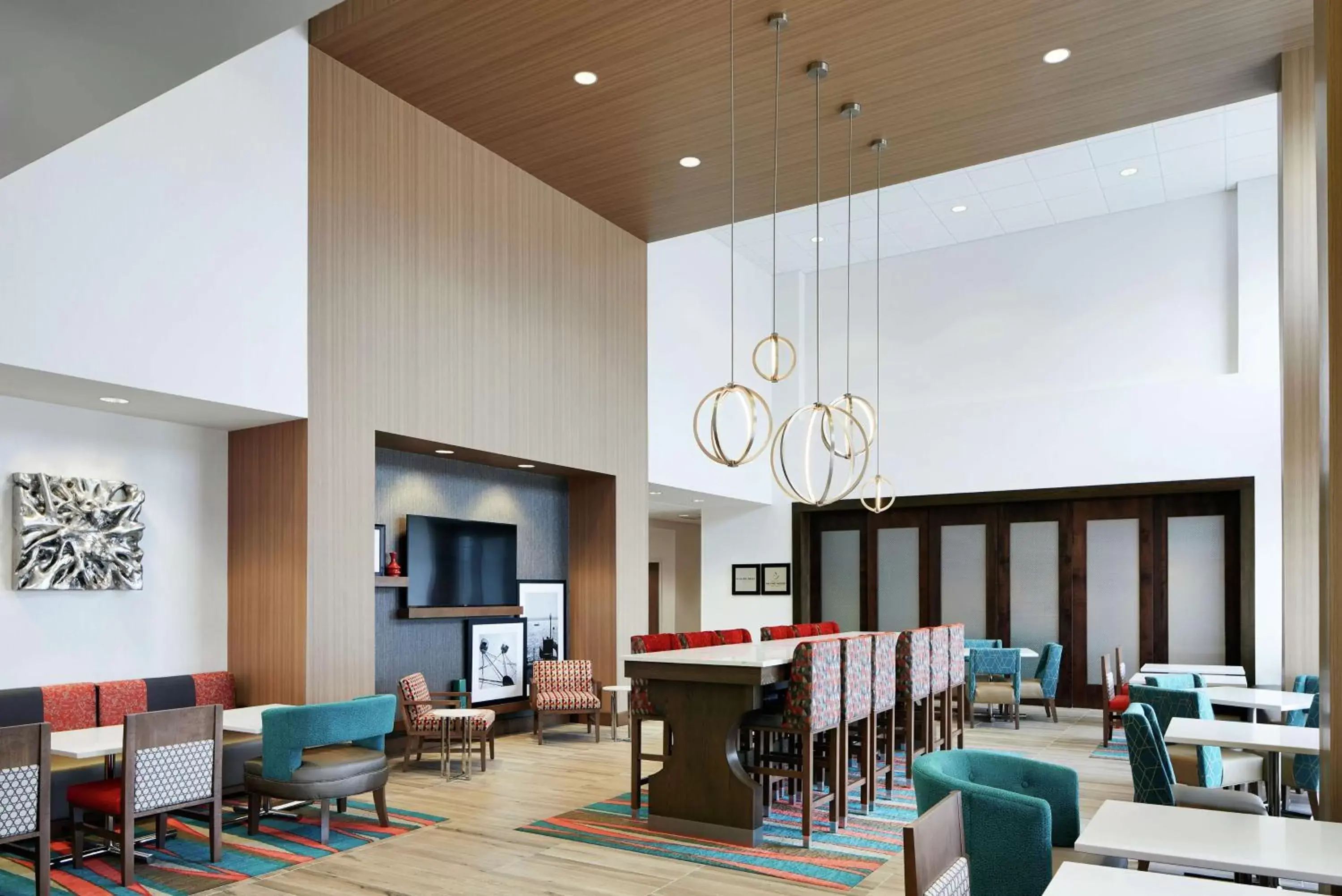 Lobby or reception, Restaurant/Places to Eat in Hampton Inn & Suites Chicago/Waukegan