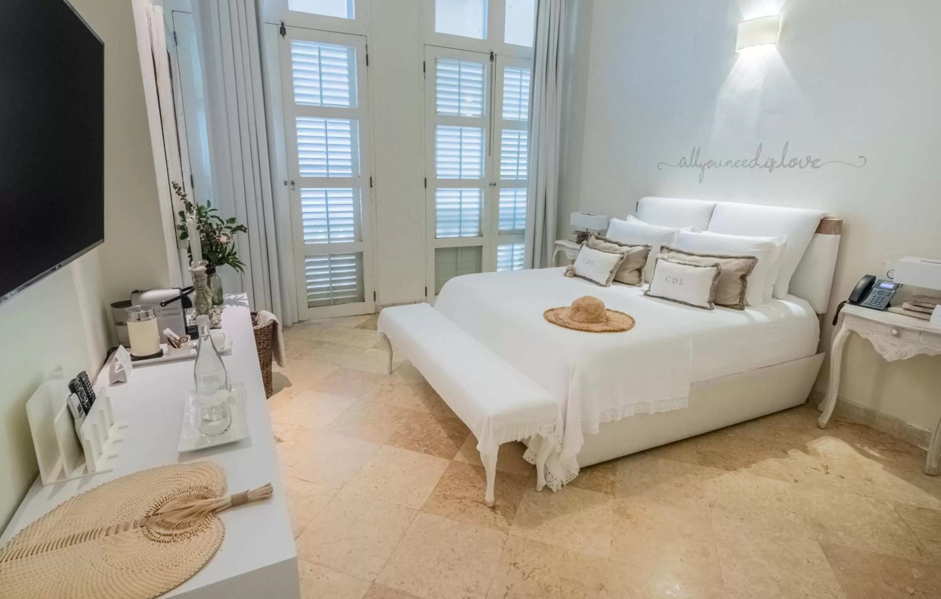 Bedroom, Bed in Casa Diluca Cartagena Hotel Boutique