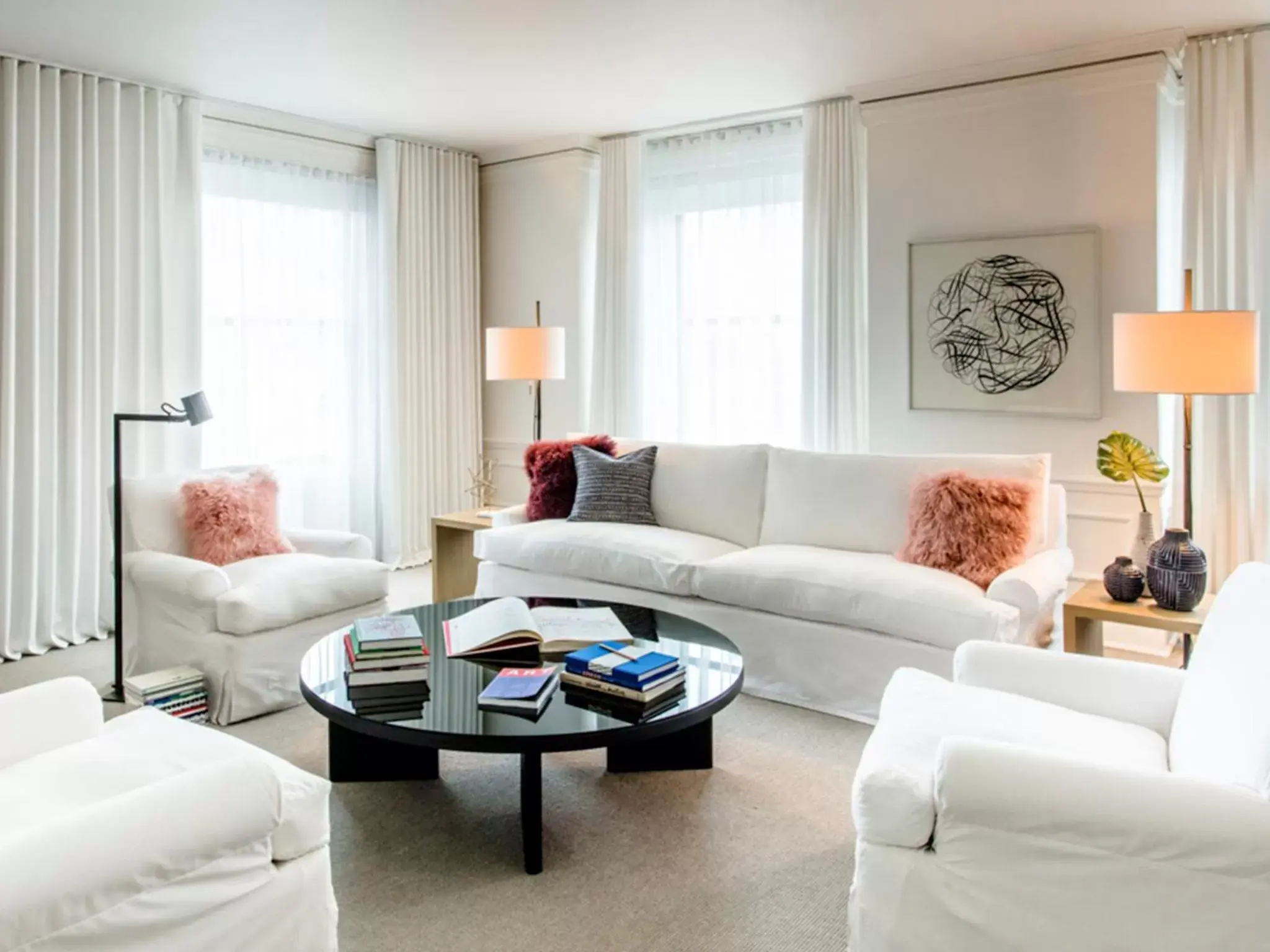 Living room, Seating Area in Ambassador Chicago, part of JdV by Hyatt