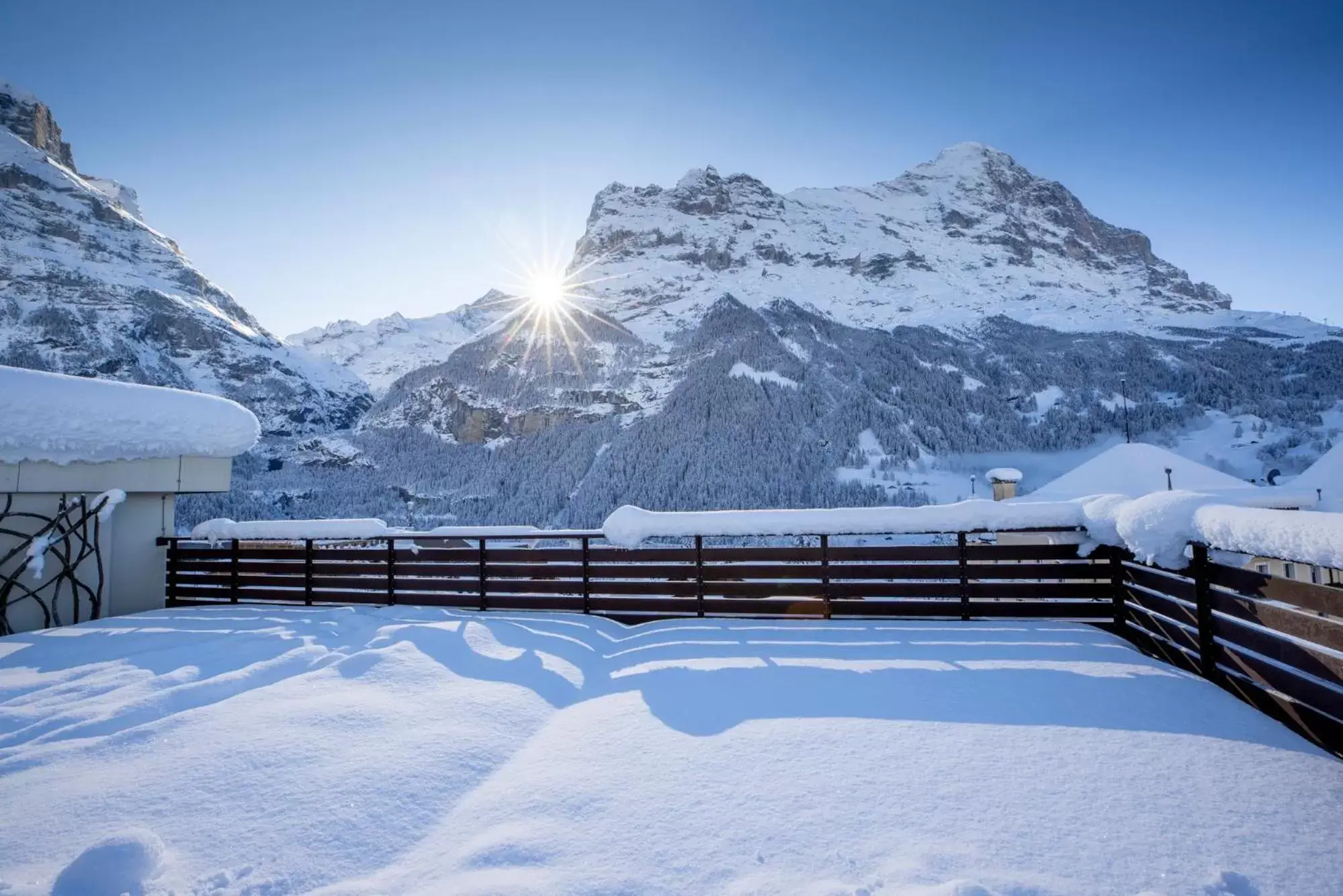 Property building, Winter in Hotel Kreuz&Post**** Grindelwald