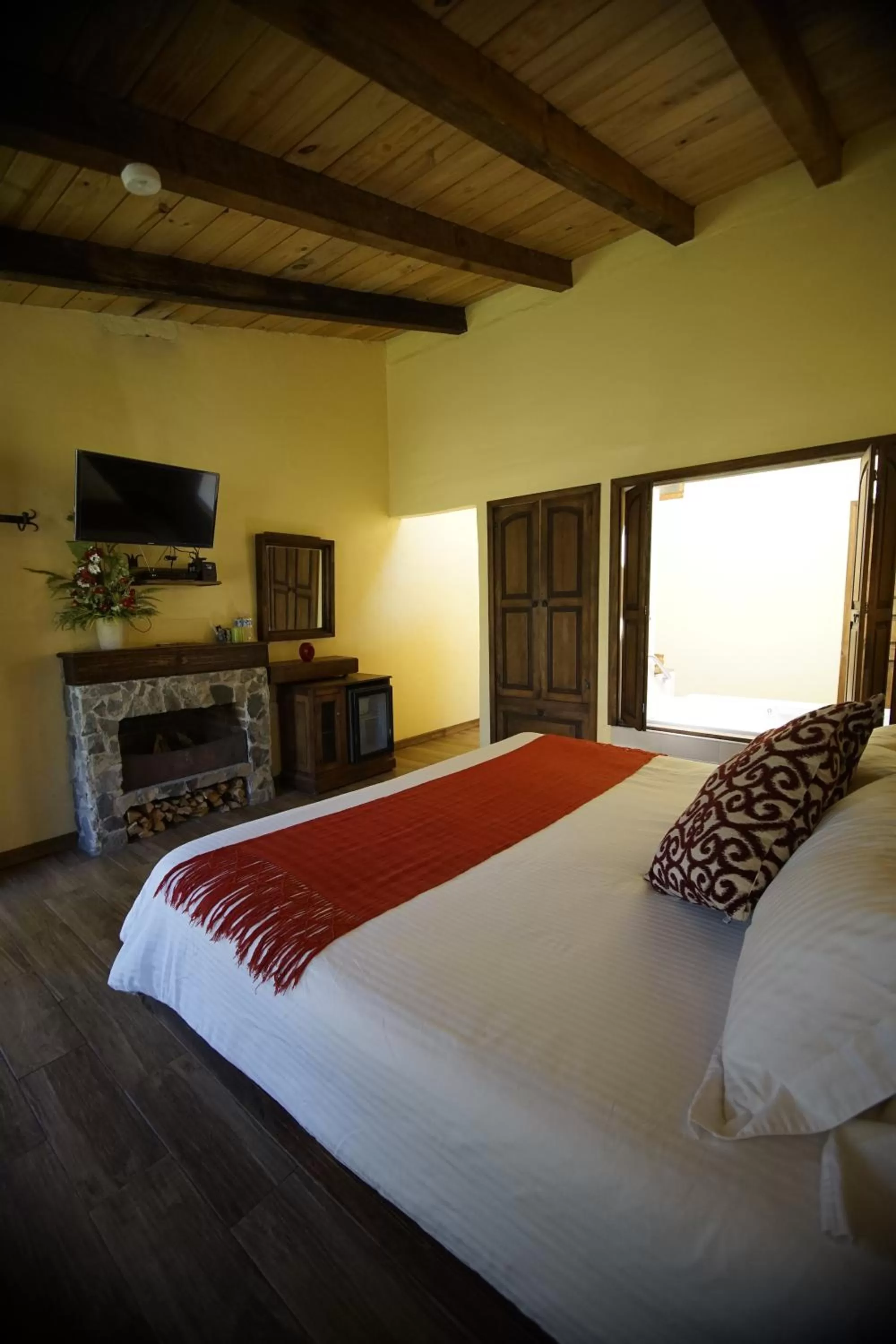 Bed in Cabañas La Cascada