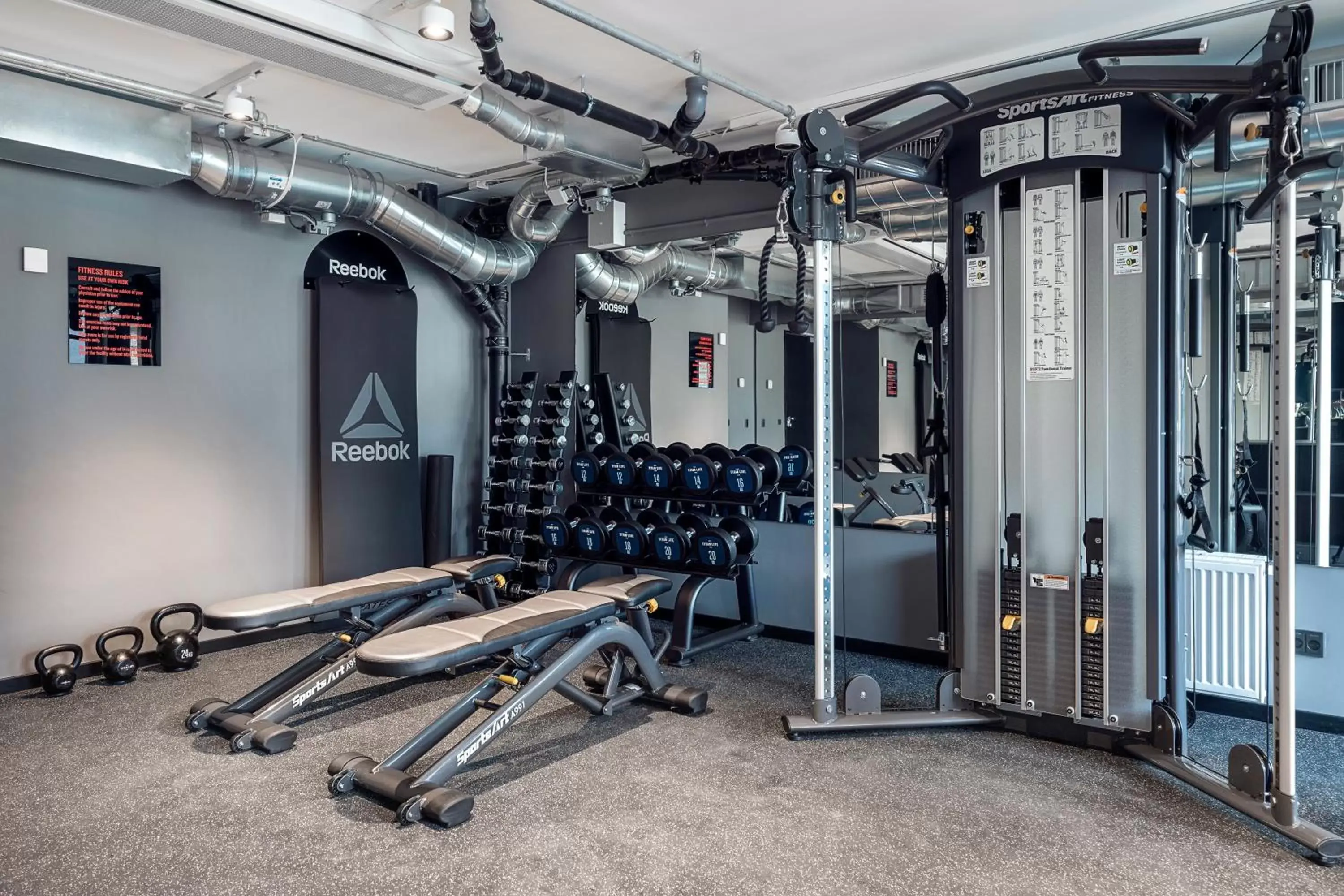 Fitness centre/facilities, Fitness Center/Facilities in Radisson RED Aarhus