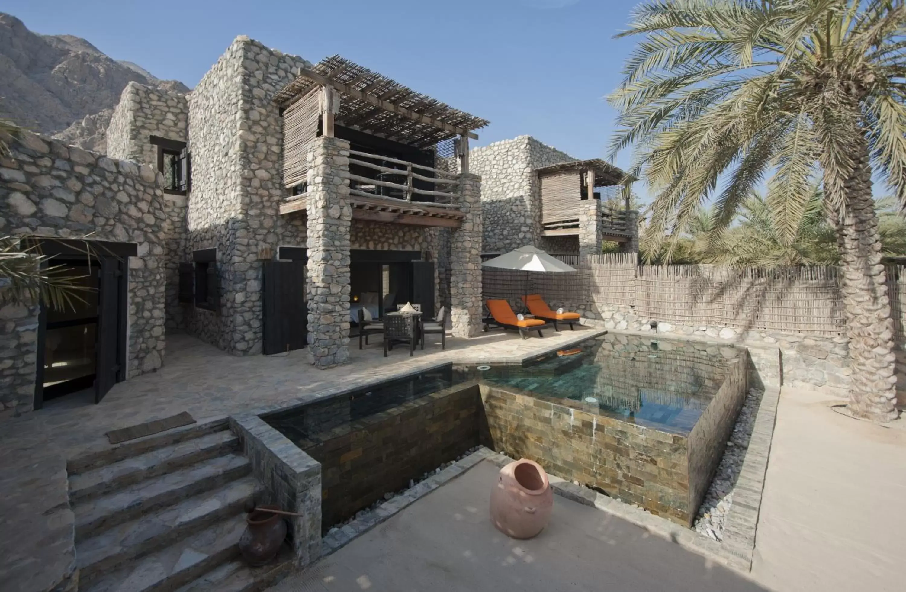 Pool view, Property Building in Six Senses Zighy Bay