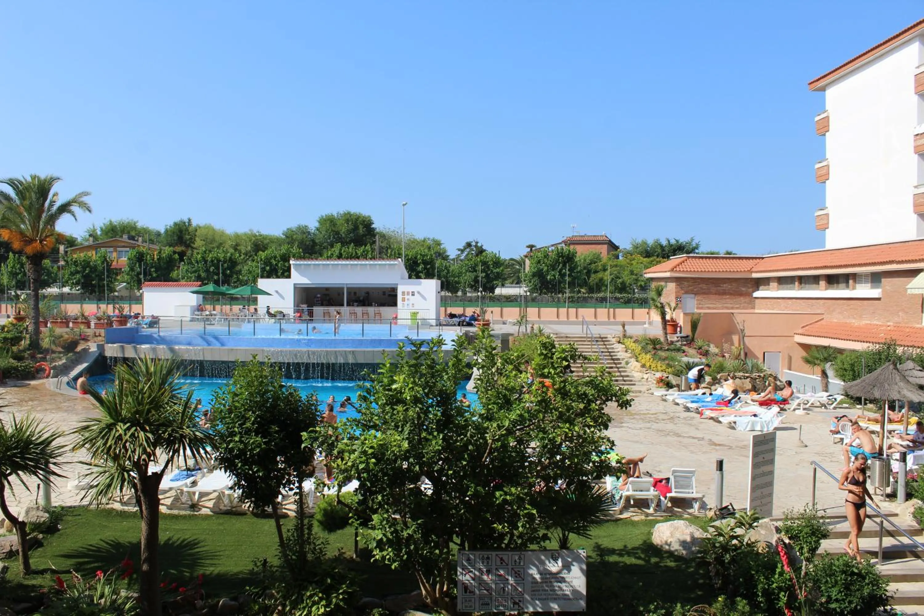 Garden view in Hotel Esplendid