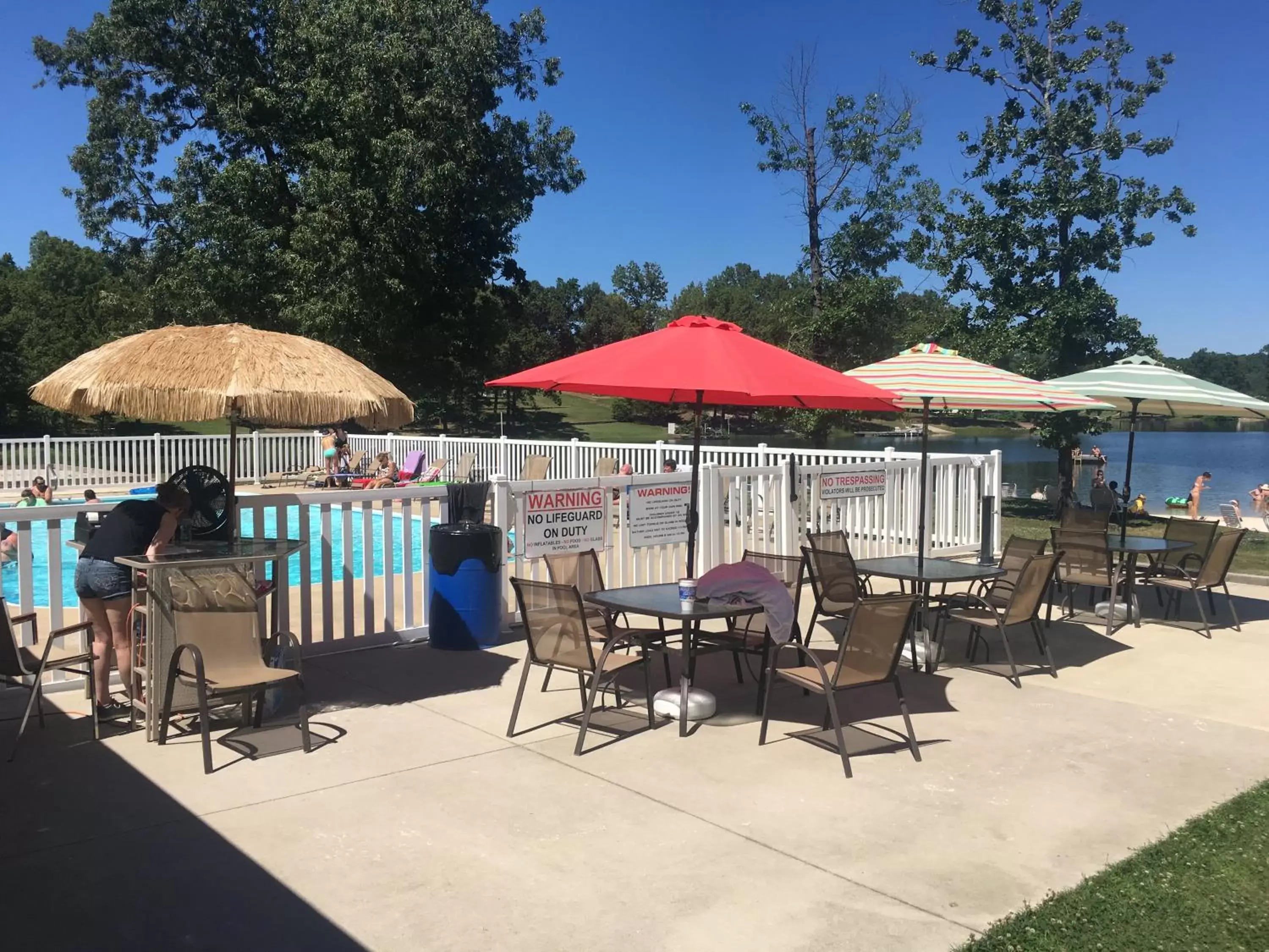 Patio in Crown Lake Resort & RV