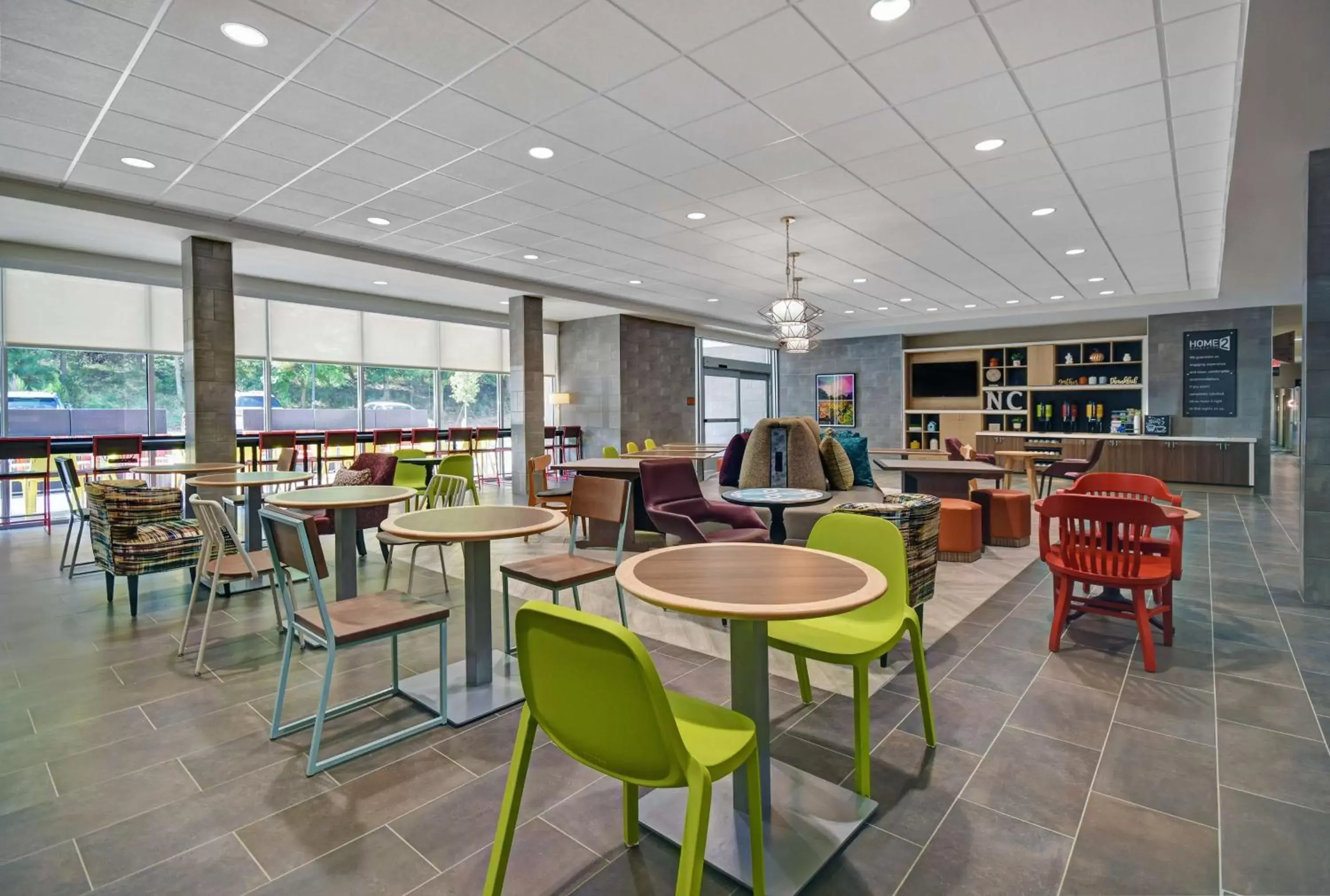 Lobby or reception, Restaurant/Places to Eat in Home2 Suites By Hilton Raleigh North I-540