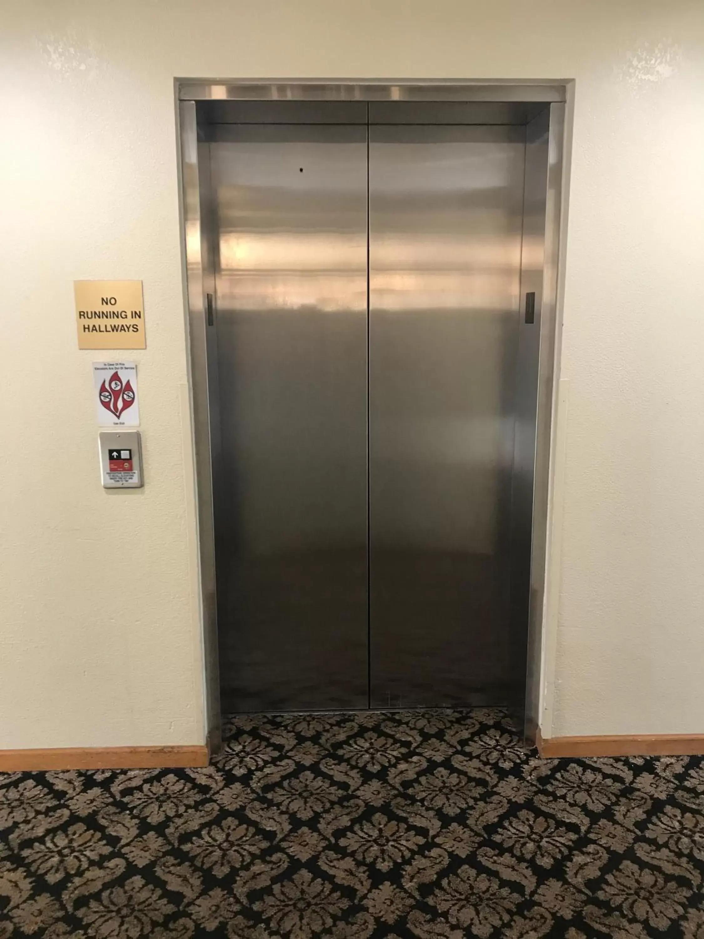 elevator in Super 8 by Wyndham Bridgeview of Mackinaw City