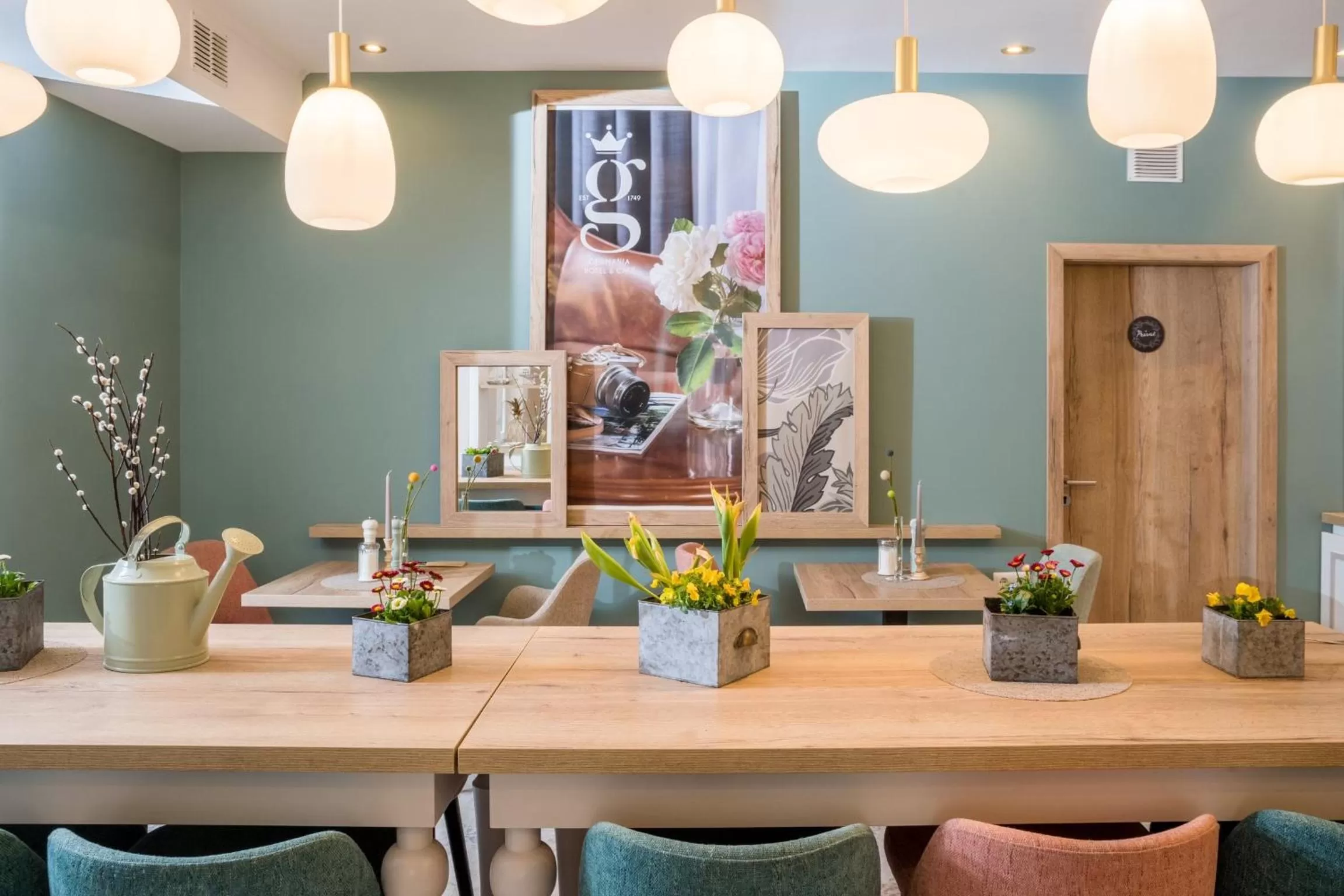 Decorative detail in Hotel Germania