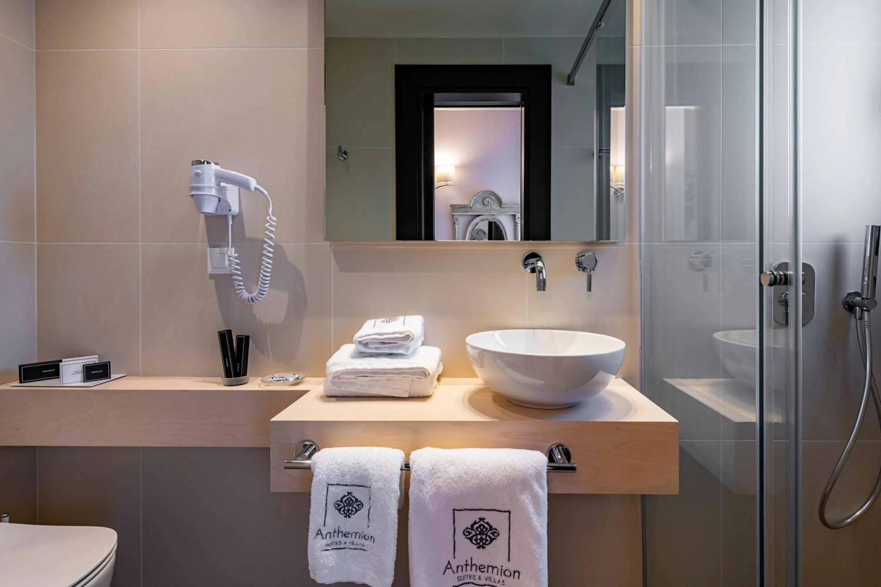 Shower in Anthemion Suites and Villas