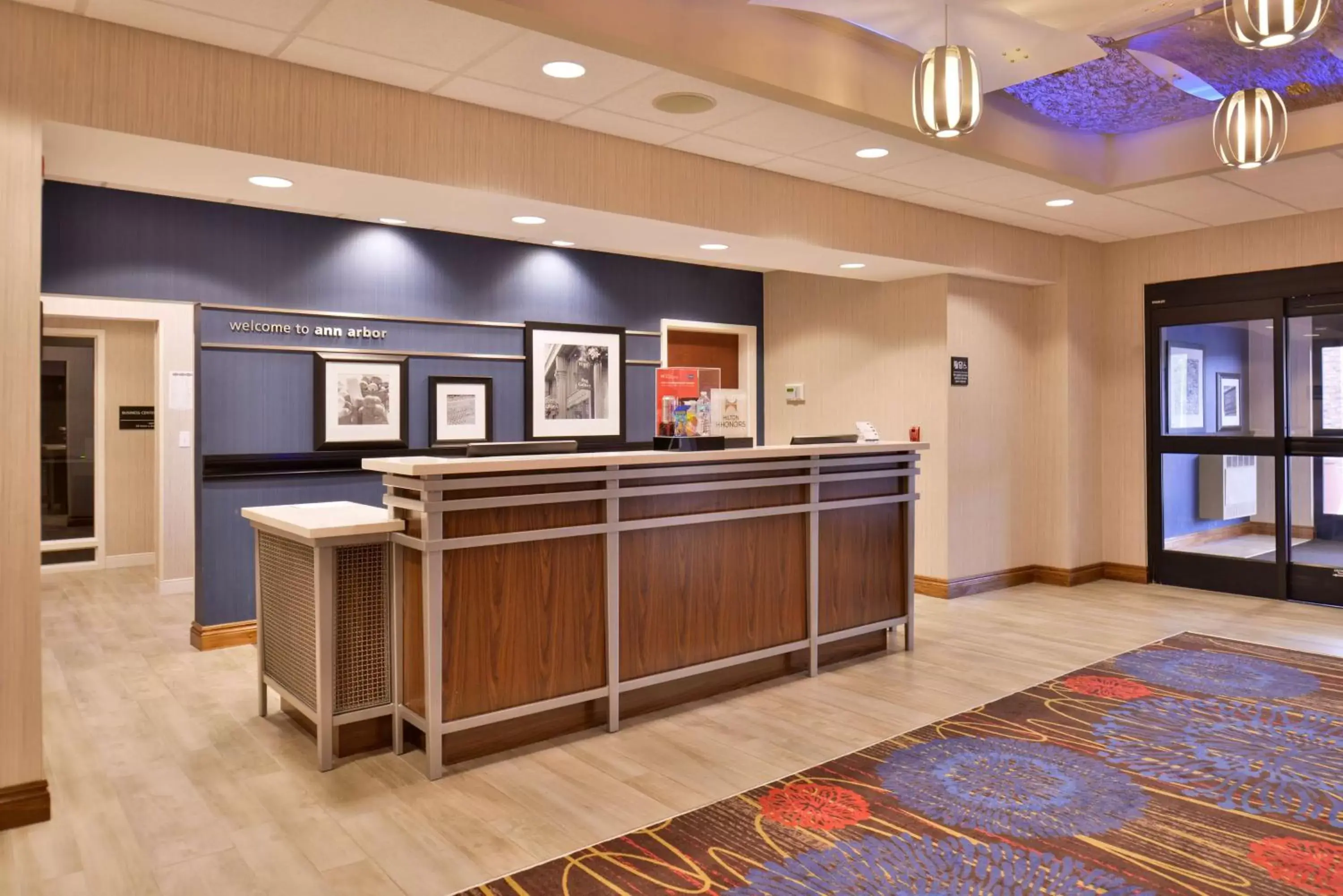 Lobby or reception in Hampton Inn & Suites Ann Arbor West Lobby or reception in Hampton Inn & Suites Ann Arbor West