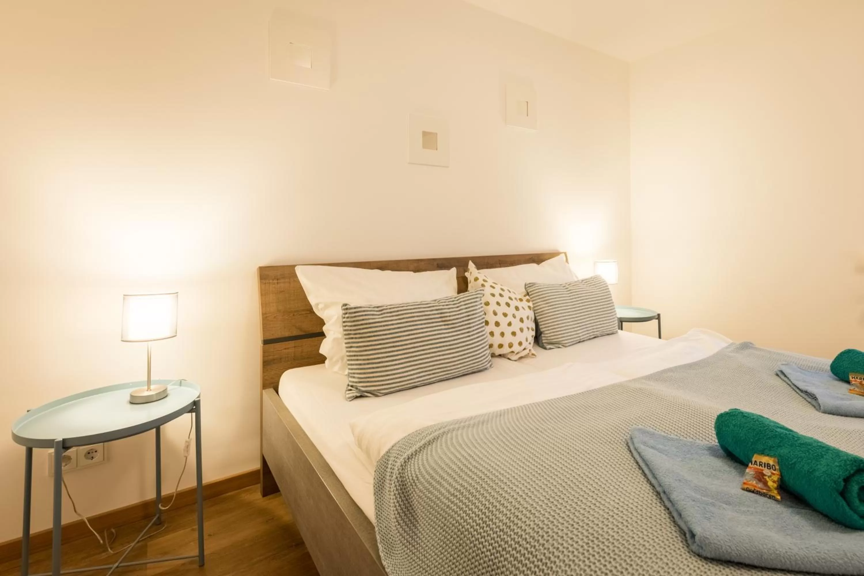 Bedroom, Bed in Arbio I Cozy Apartments Augsburg-Lechhausen