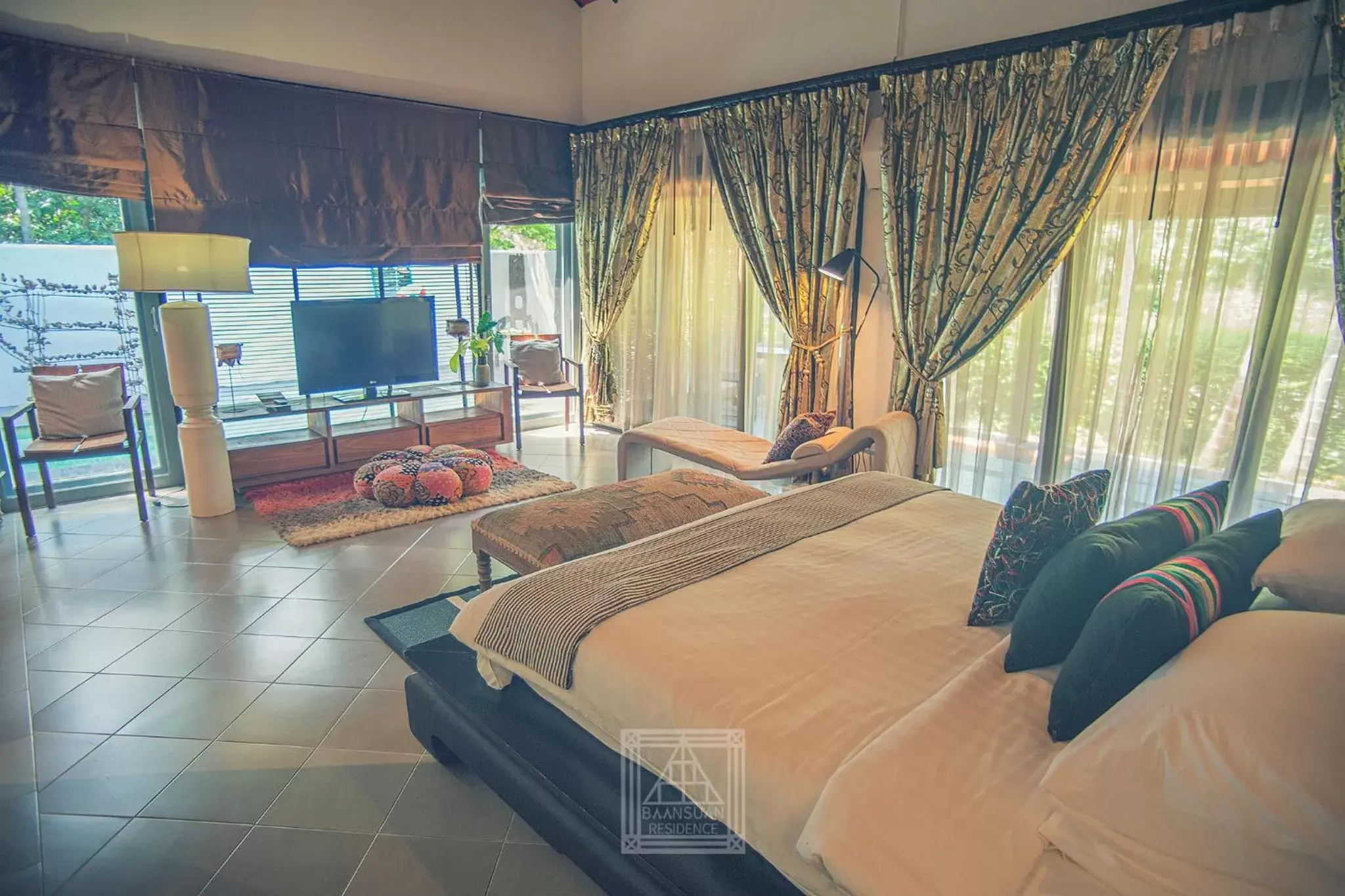 Photo of the whole room, Bed in Baan Suan Residence เฮือนพักบ้านสวน Photo of the whole room, Bed in Baan Suan Residence เฮือนพักบ้านสวน