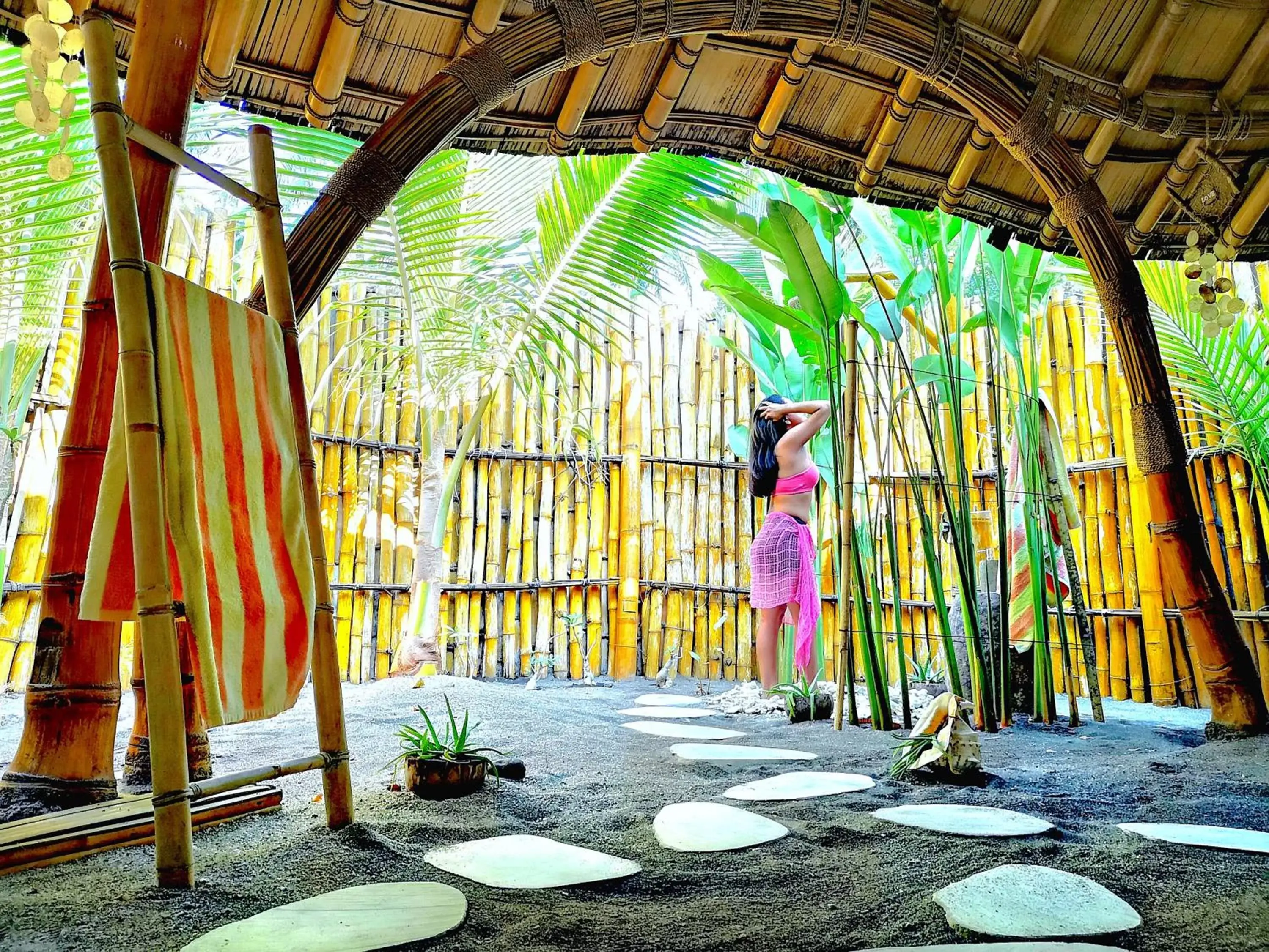 Shower in Coconut Garden Beach Resort