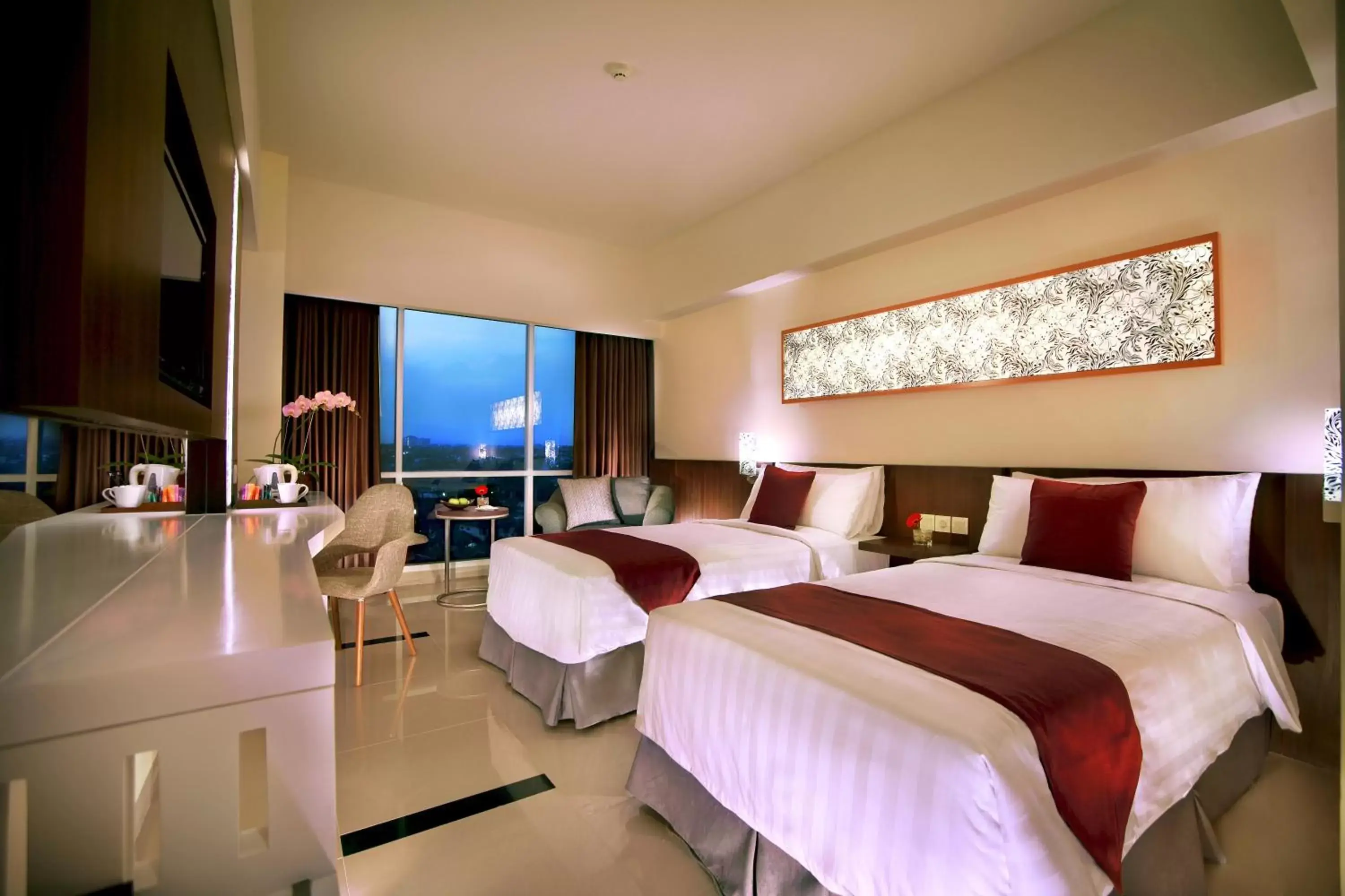 Bed in Atria Hotel Malang