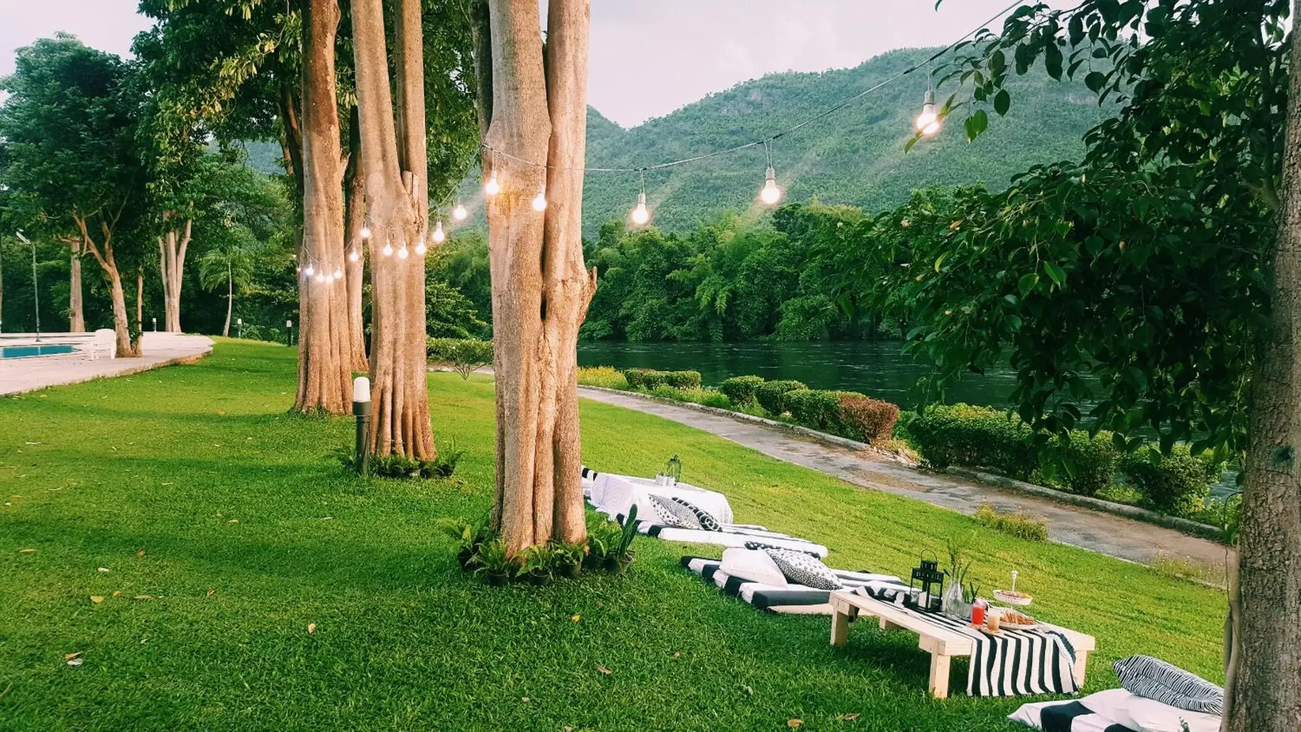 Natural landscape, Garden in Aekpailin River Kwai Resort