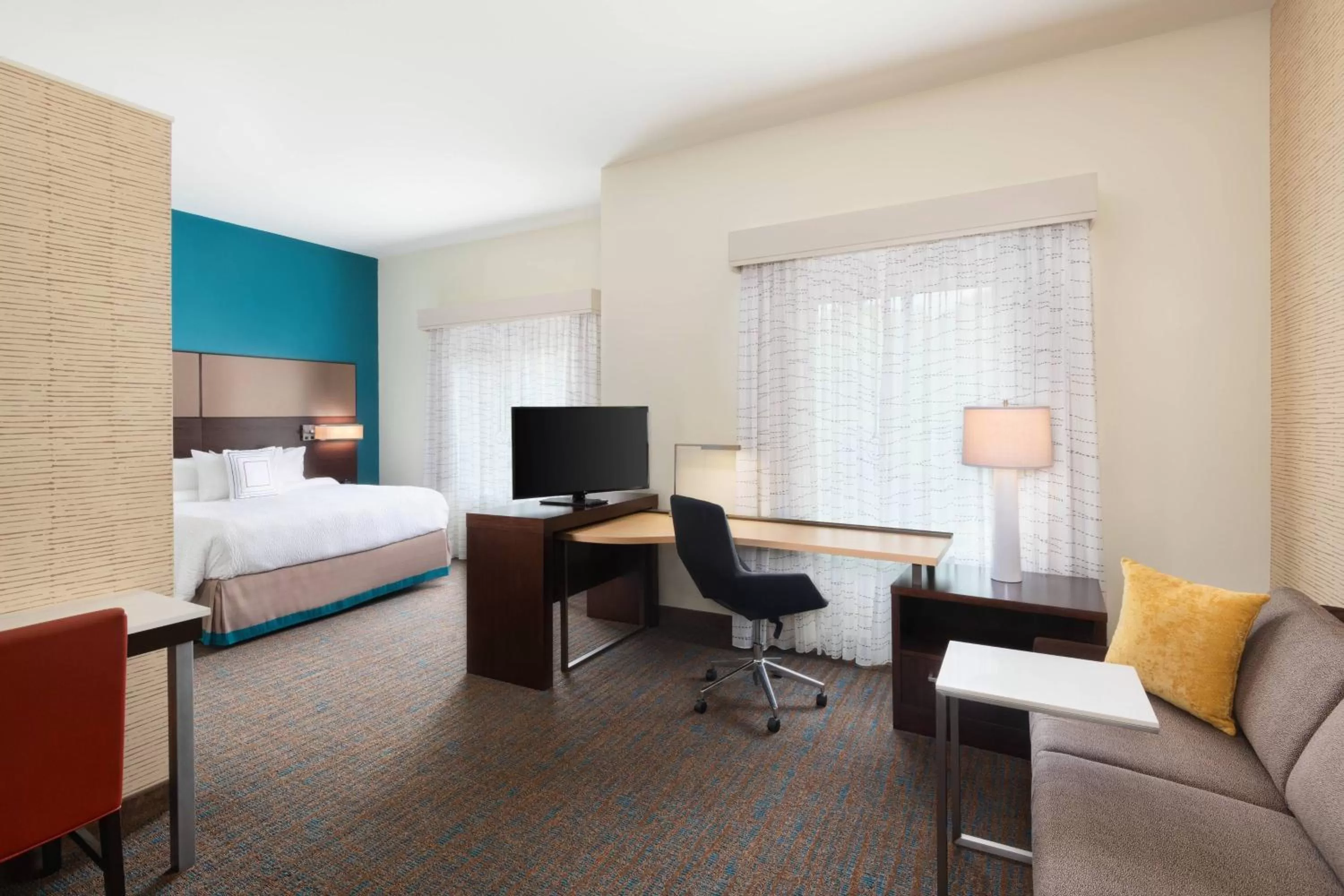 Bedroom, Bed in Residence Inn by Marriott Spartanburg Westgate