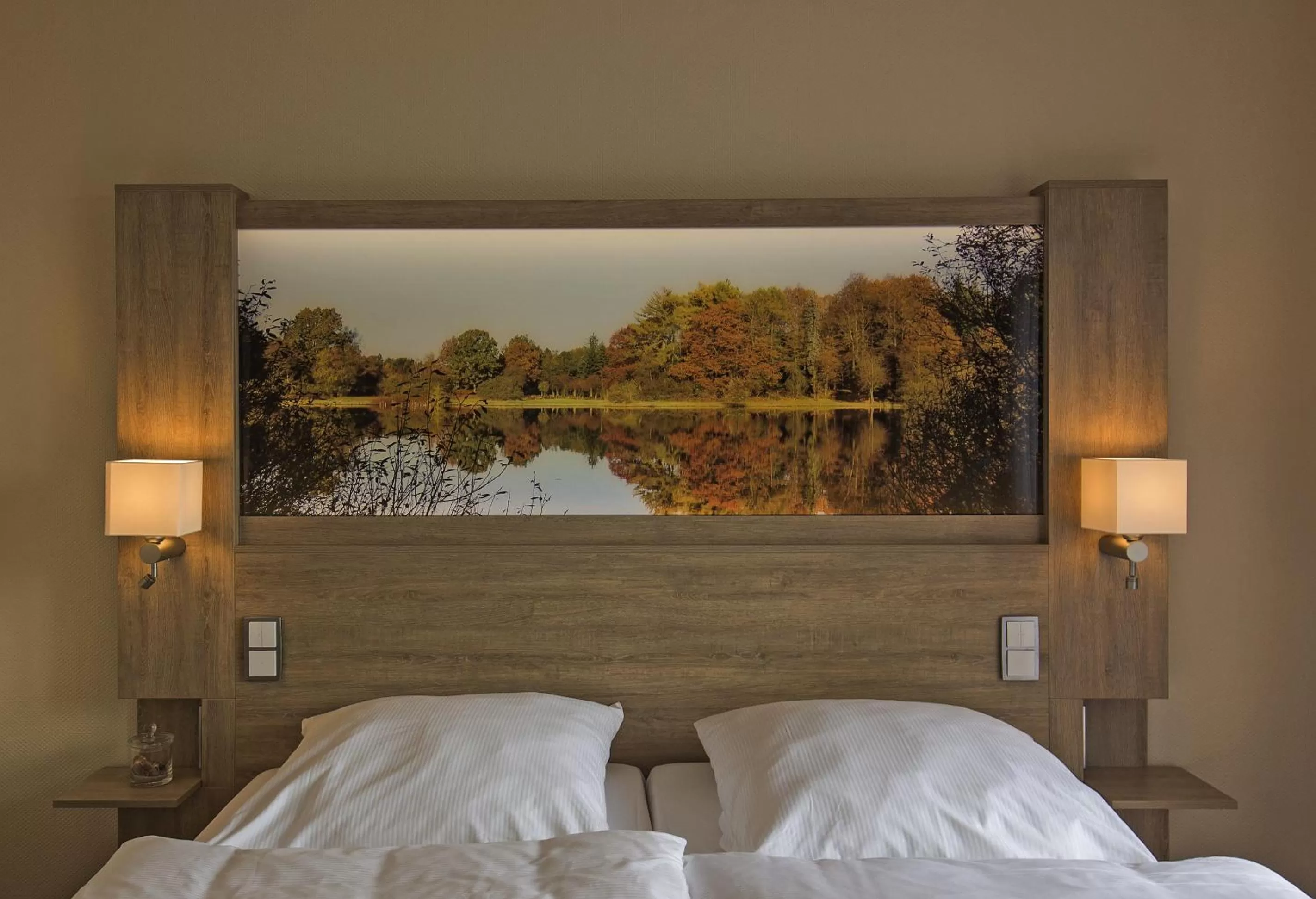 Decorative detail, Bed in Hotel Wittensee Schützenhof