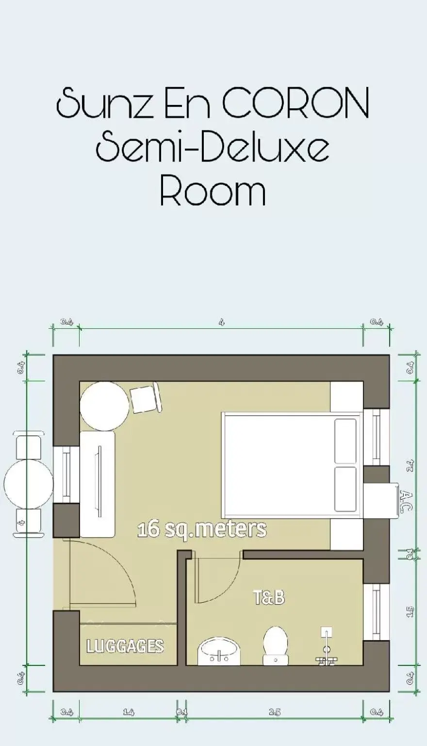 Floor Plan in Sunz en Coron Resort