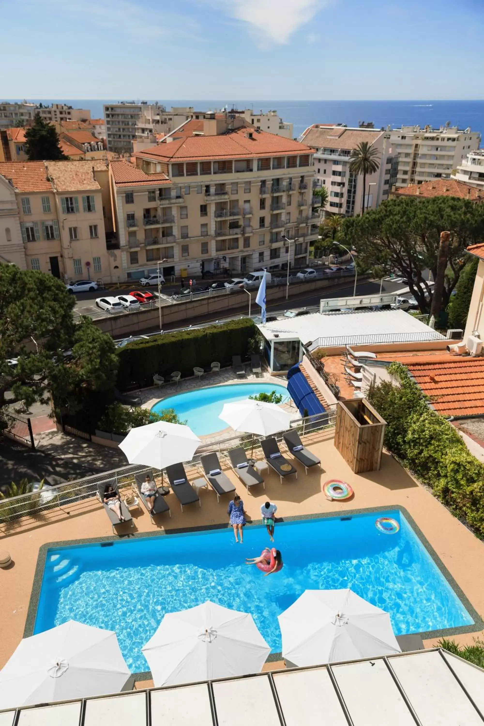 Day, Pool View in The Originals Boutique, Hôtel des Orangers, Cannes (Inter-Hotel)