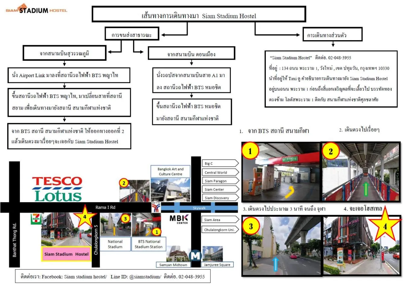 Landmark view in Siam Stadium Hostel
