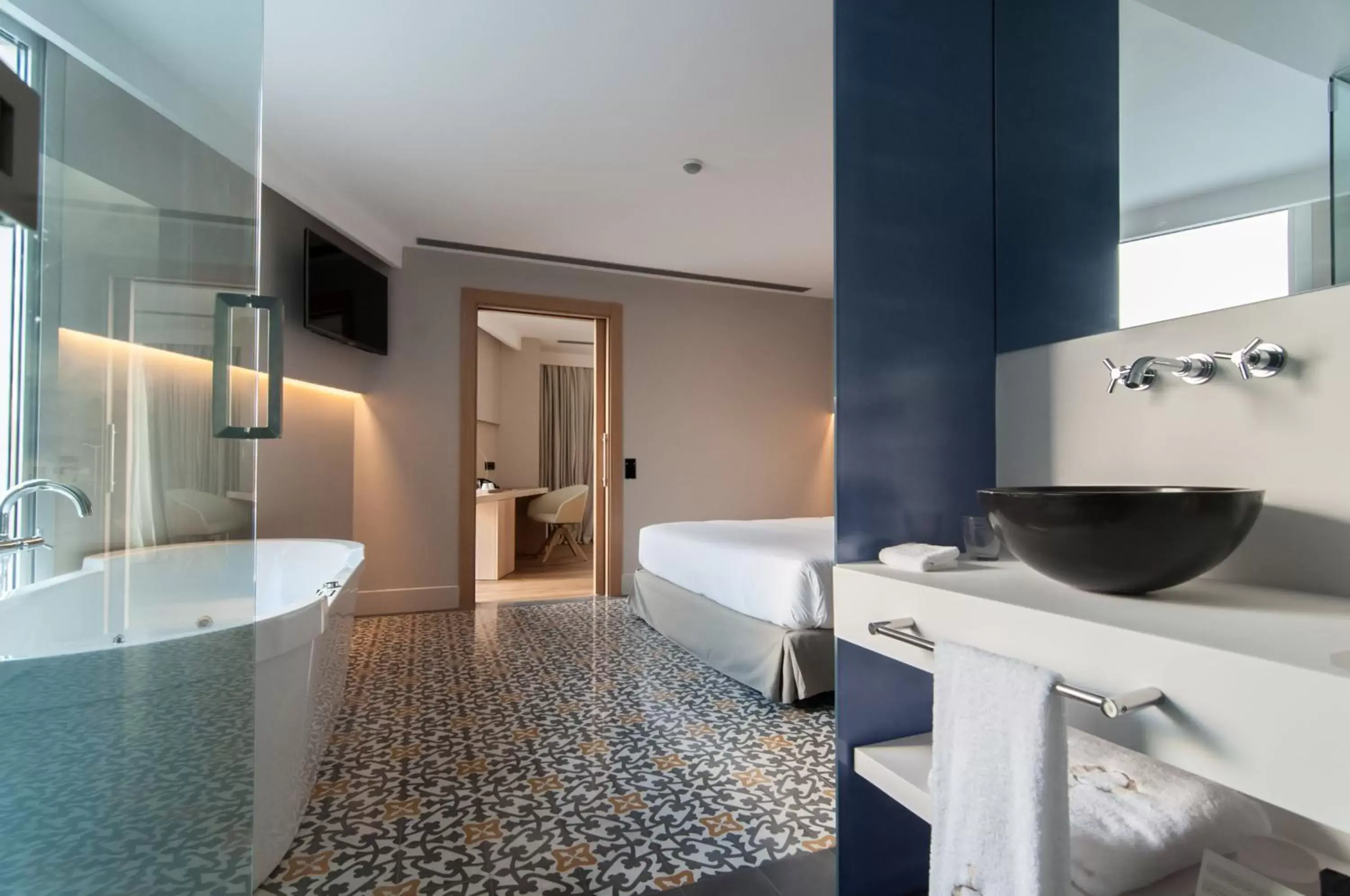 Decorative detail, Bathroom in Hotel Sorli Emocions