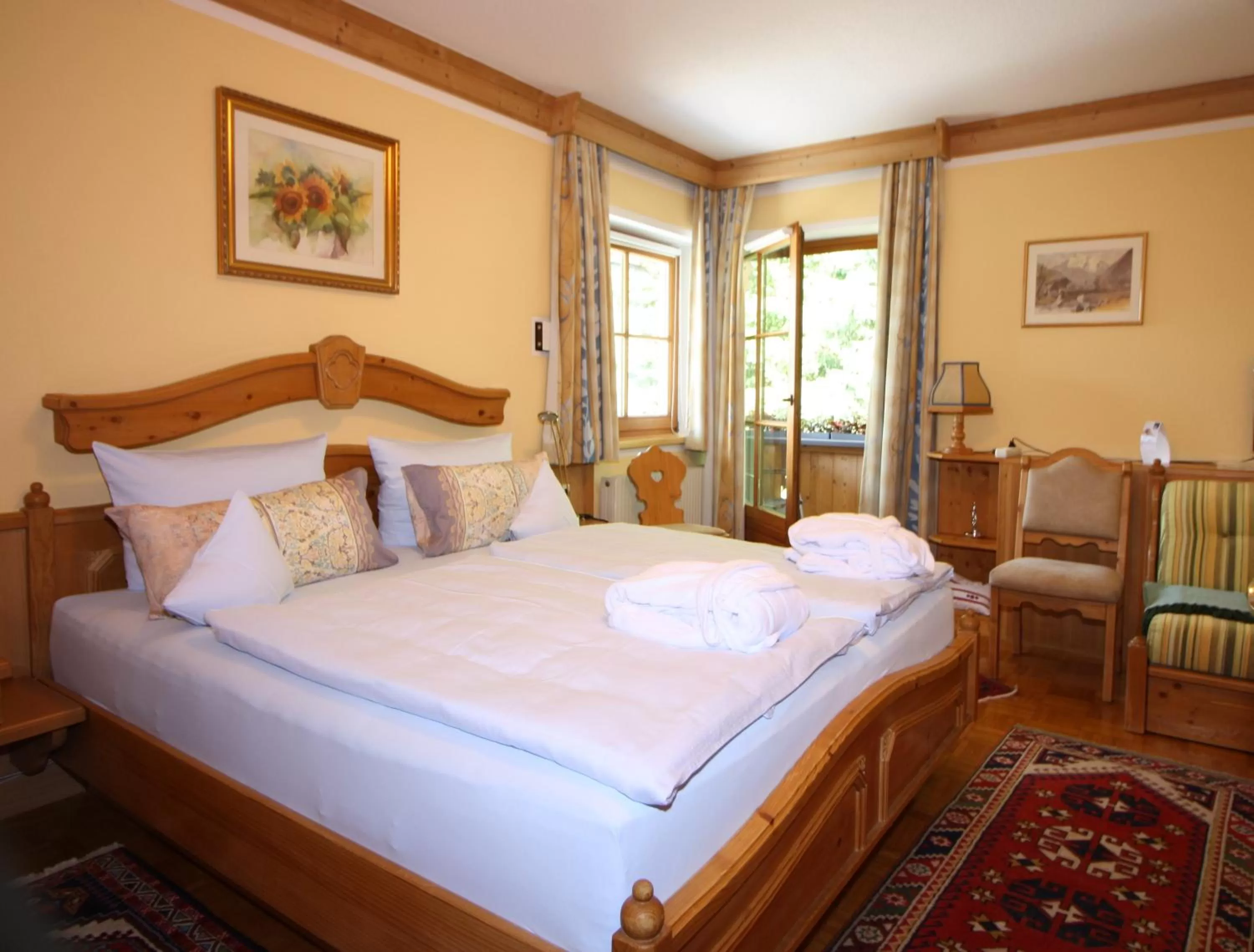 Bedroom, Bed in Vronis Waldhaus ADULTS ONLY