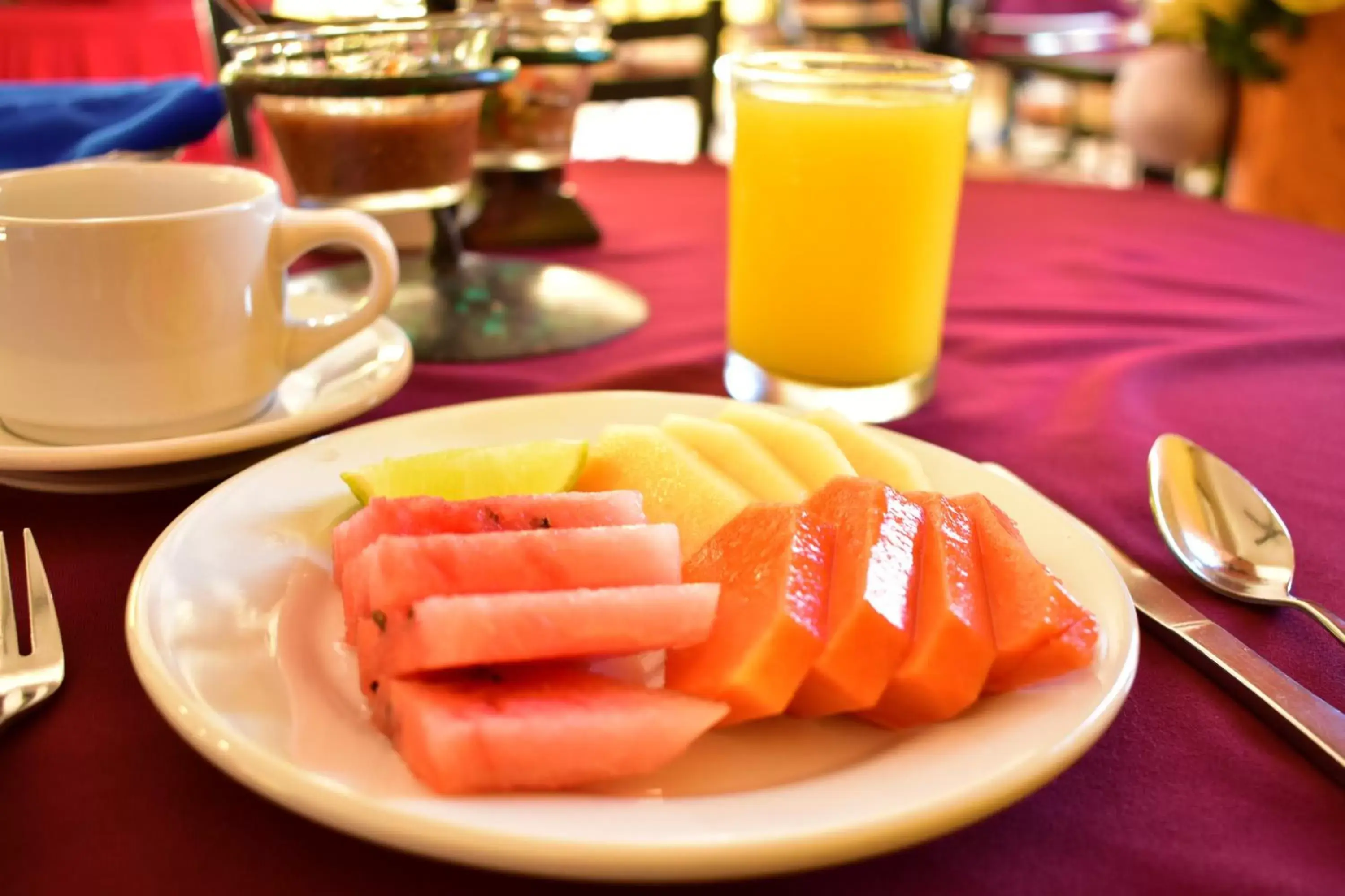 Breakfast in Hotel Maya Tulipanes Palenque