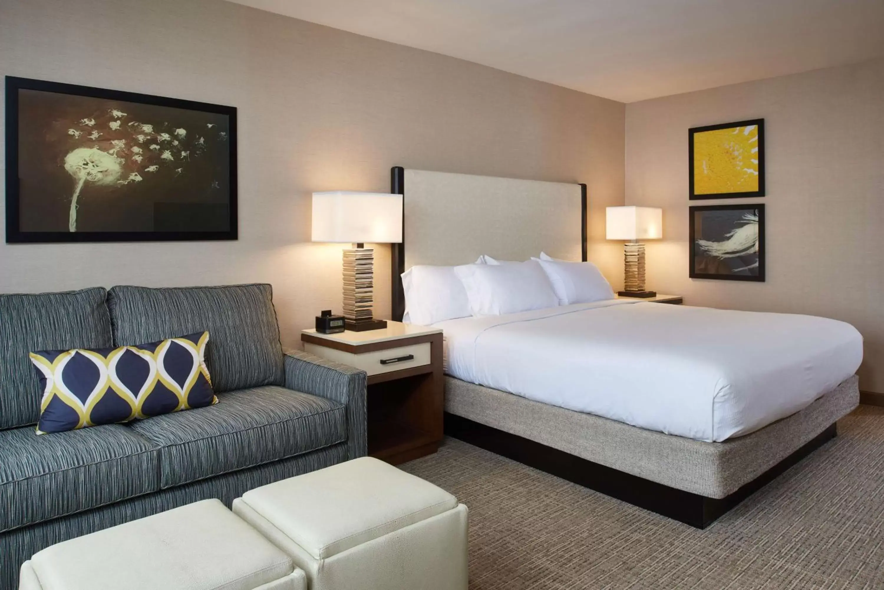 Living room, Bed in DoubleTree by Hilton Fresno Convention Center