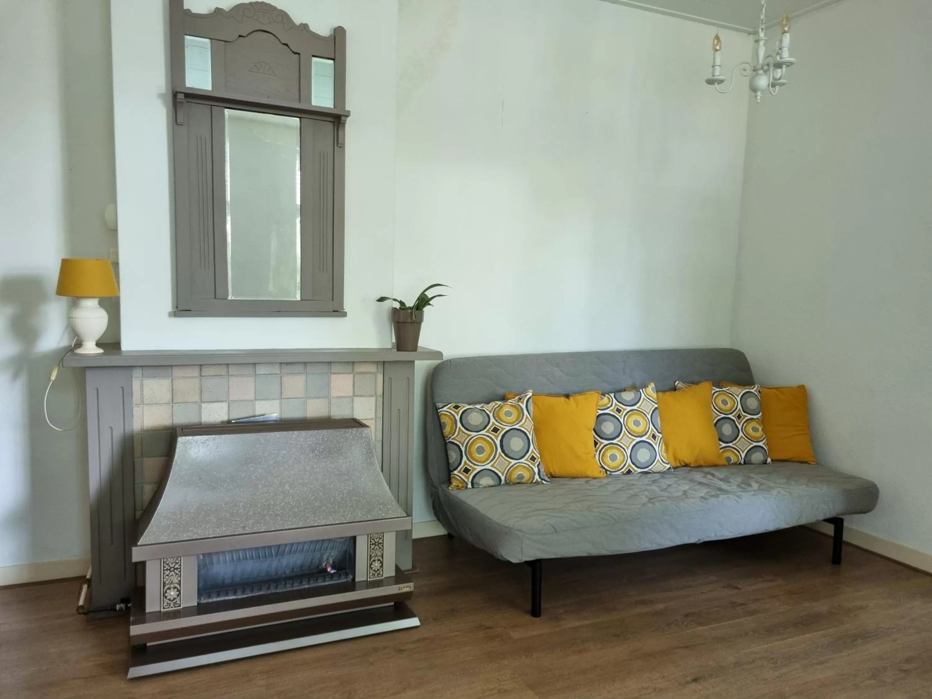 Seating Area in Het Voorhuis boerderij Hoeve Vrede Best