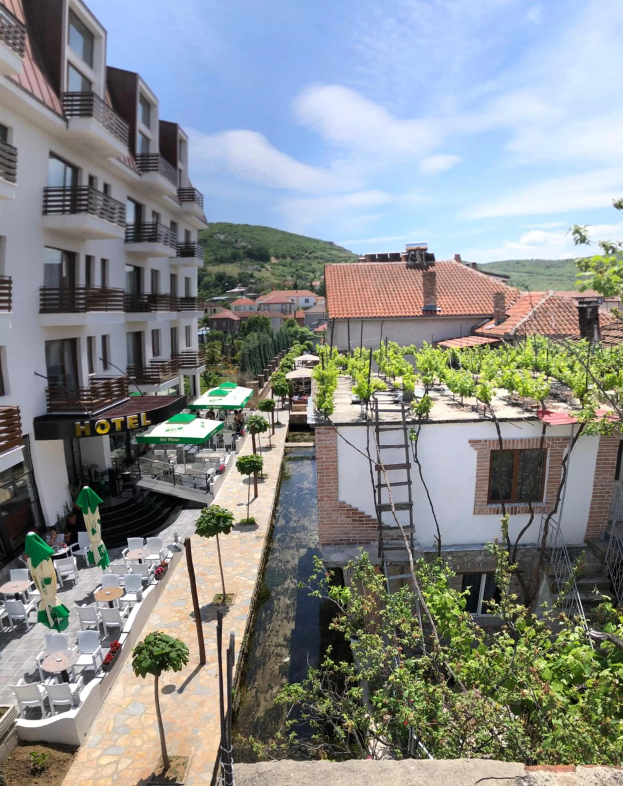 Property building, Pool View in Grand Hotel Pogradec