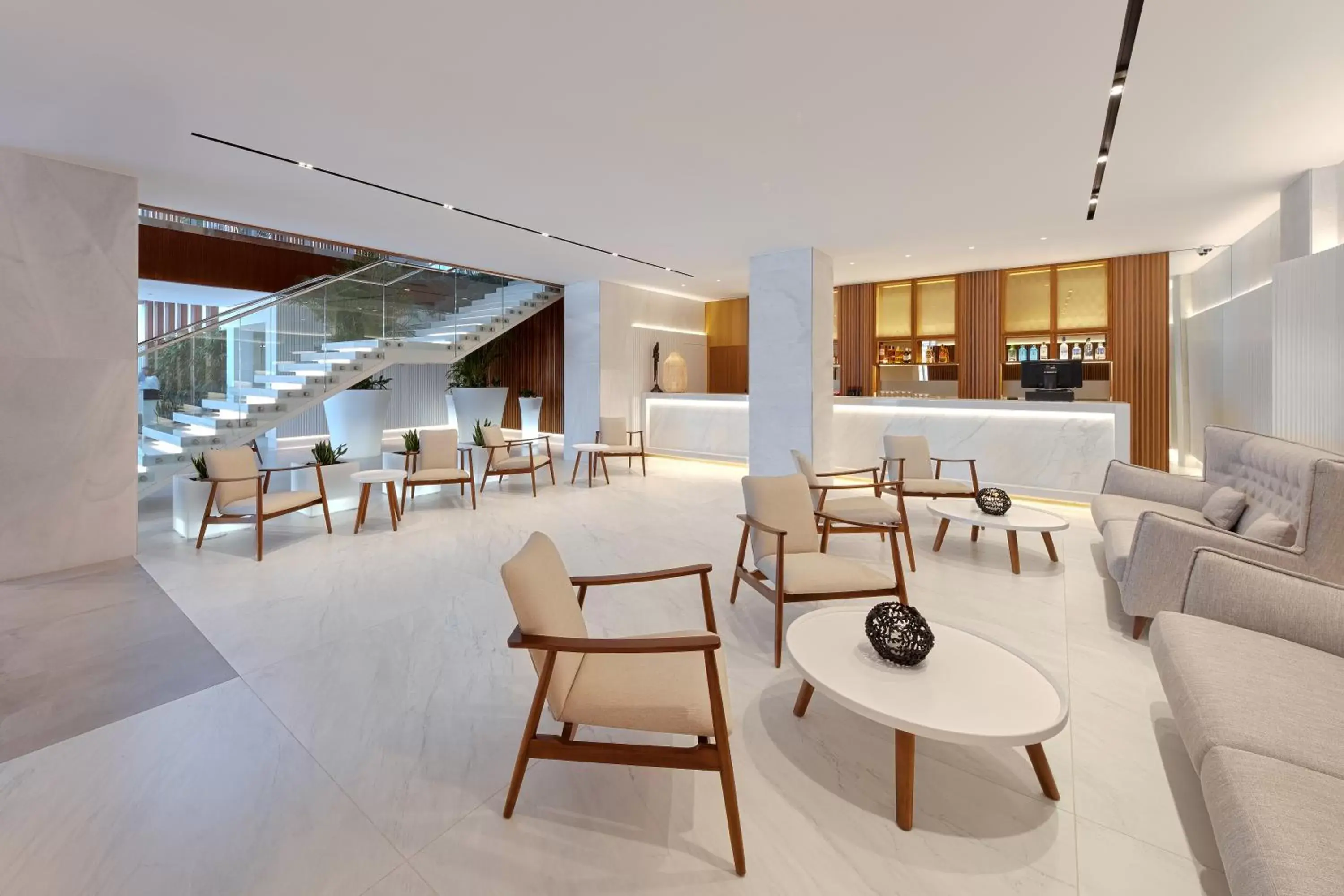 Lobby or reception, Seating Area in Hotel Marina Badalona