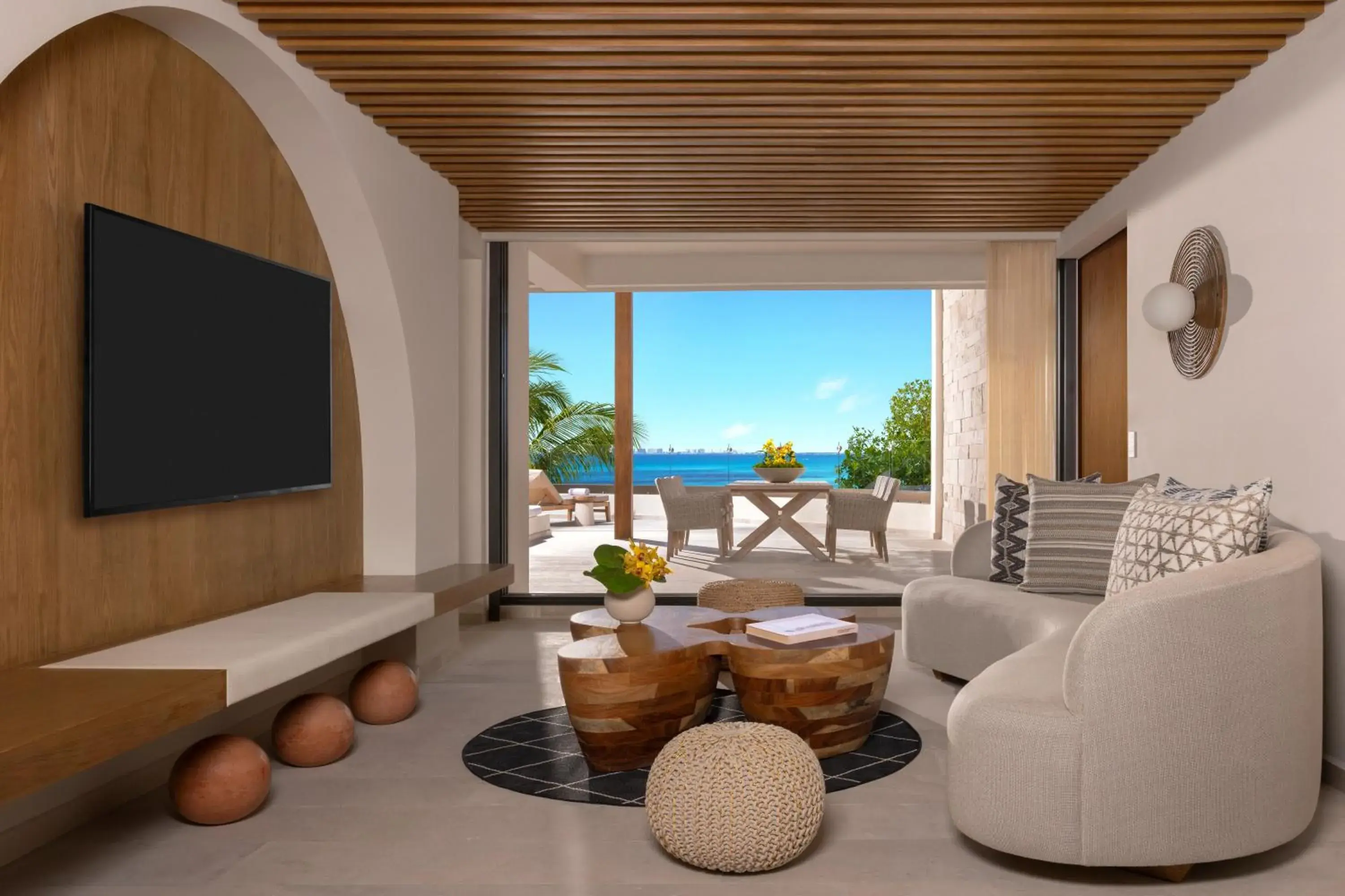 Living room in Impression Isla Mujeres by Secrets - Adults Only - All Inclusive