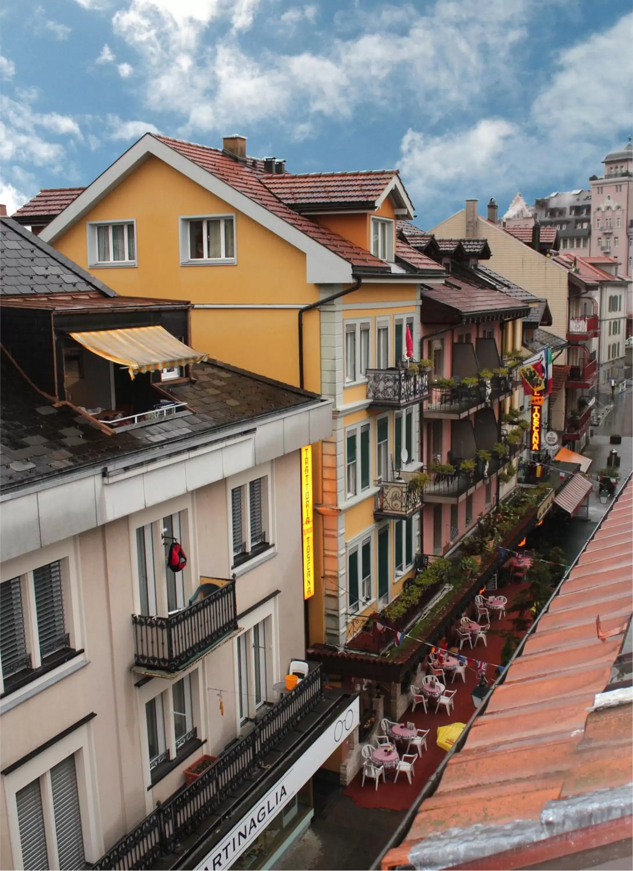 Bird's eye view in Hotel Weisses Kreuz Bird's eye view in Hotel Weisses Kreuz