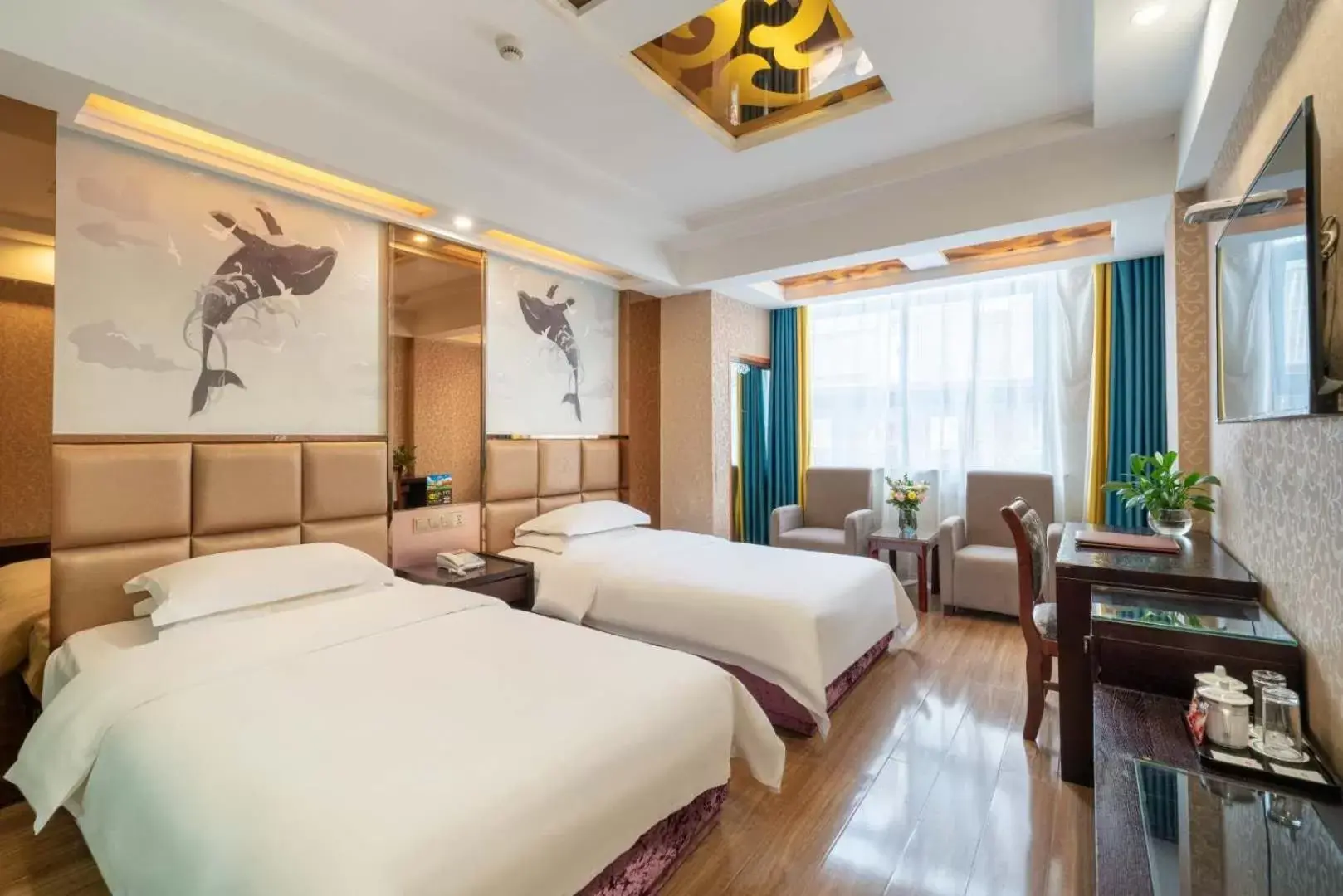 Photo of the whole room, Bed in Yiwu Yuejia Business Hotel Photo of the whole room, Bed in Yiwu Yuejia Business Hotel