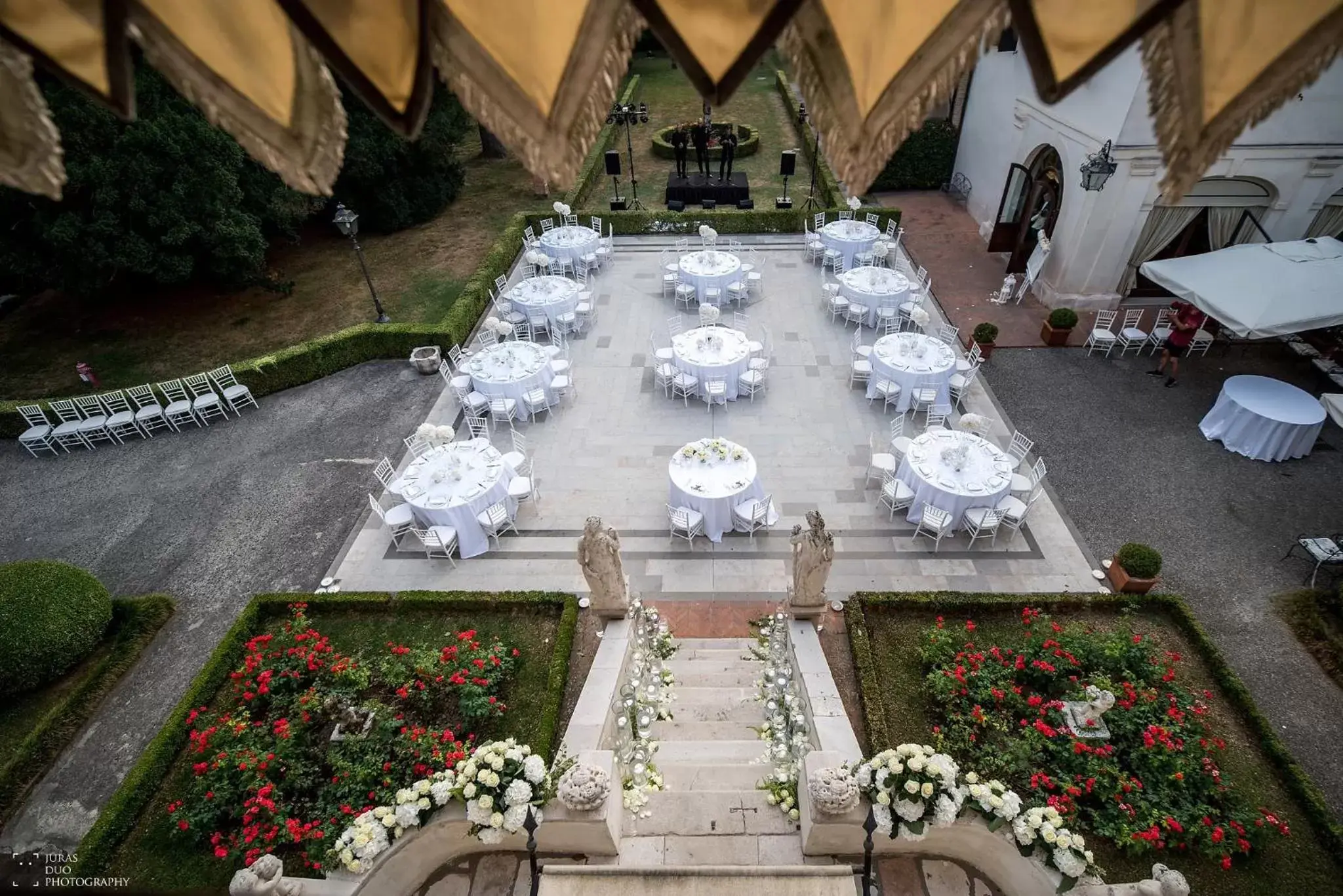 Balcony/Terrace, Banquet Facilities in Relais et Châteaux Hotel Villa Franceschi