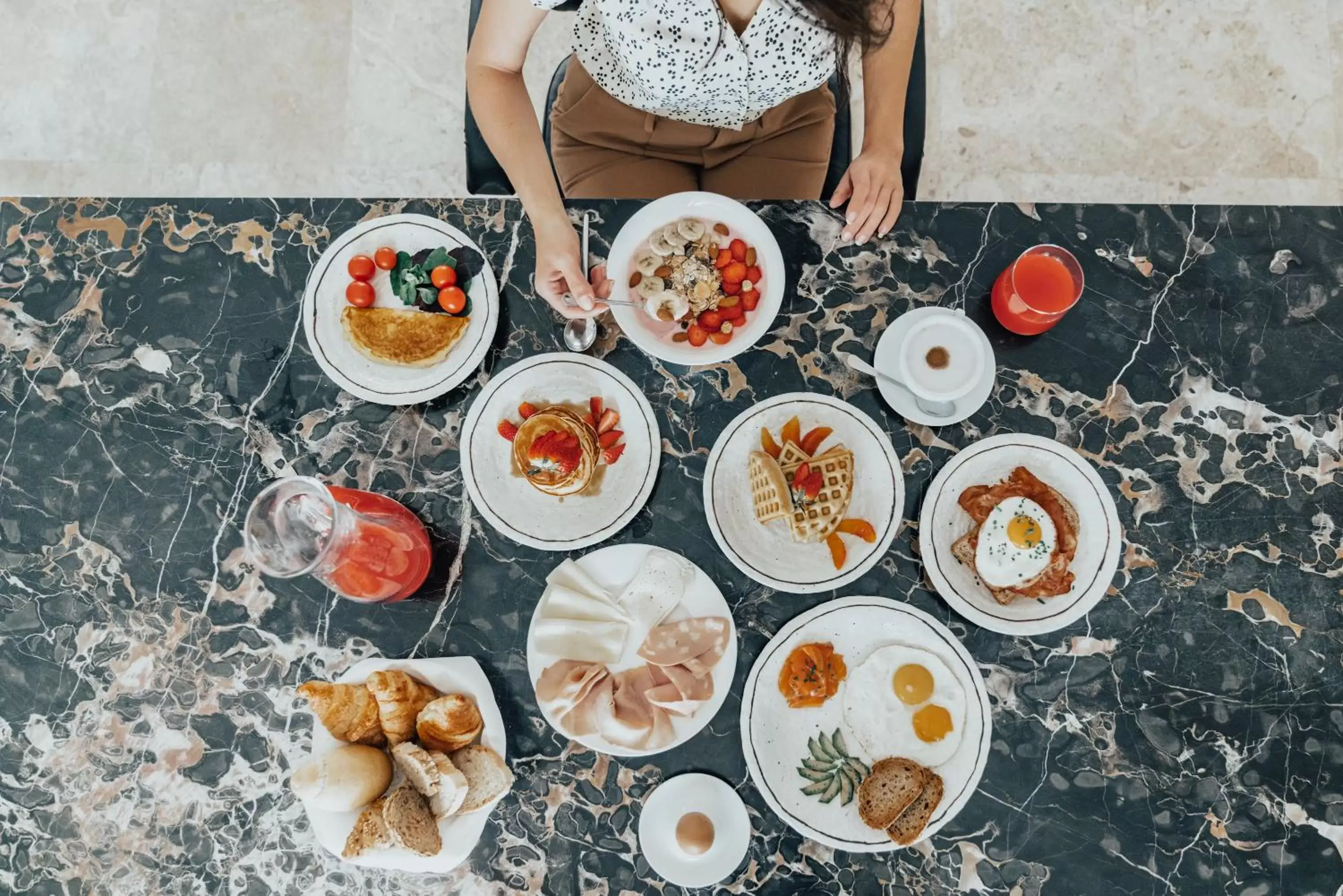 Breakfast in Grand Hotel Croce Di Malta