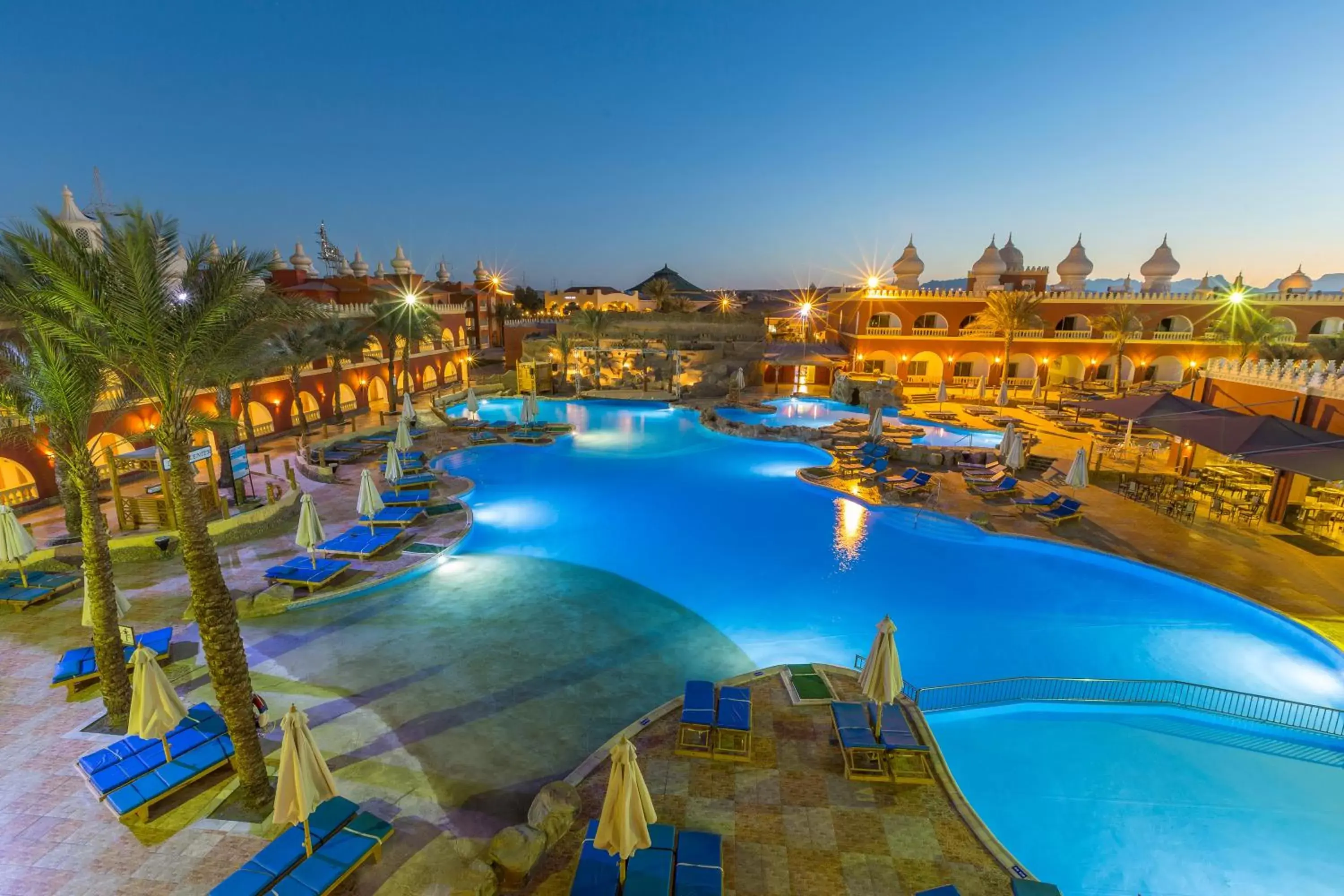 Pool view, Swimming Pool in Pickalbatros Alf Leila Wa Leila Resort - Neverland Hurghada