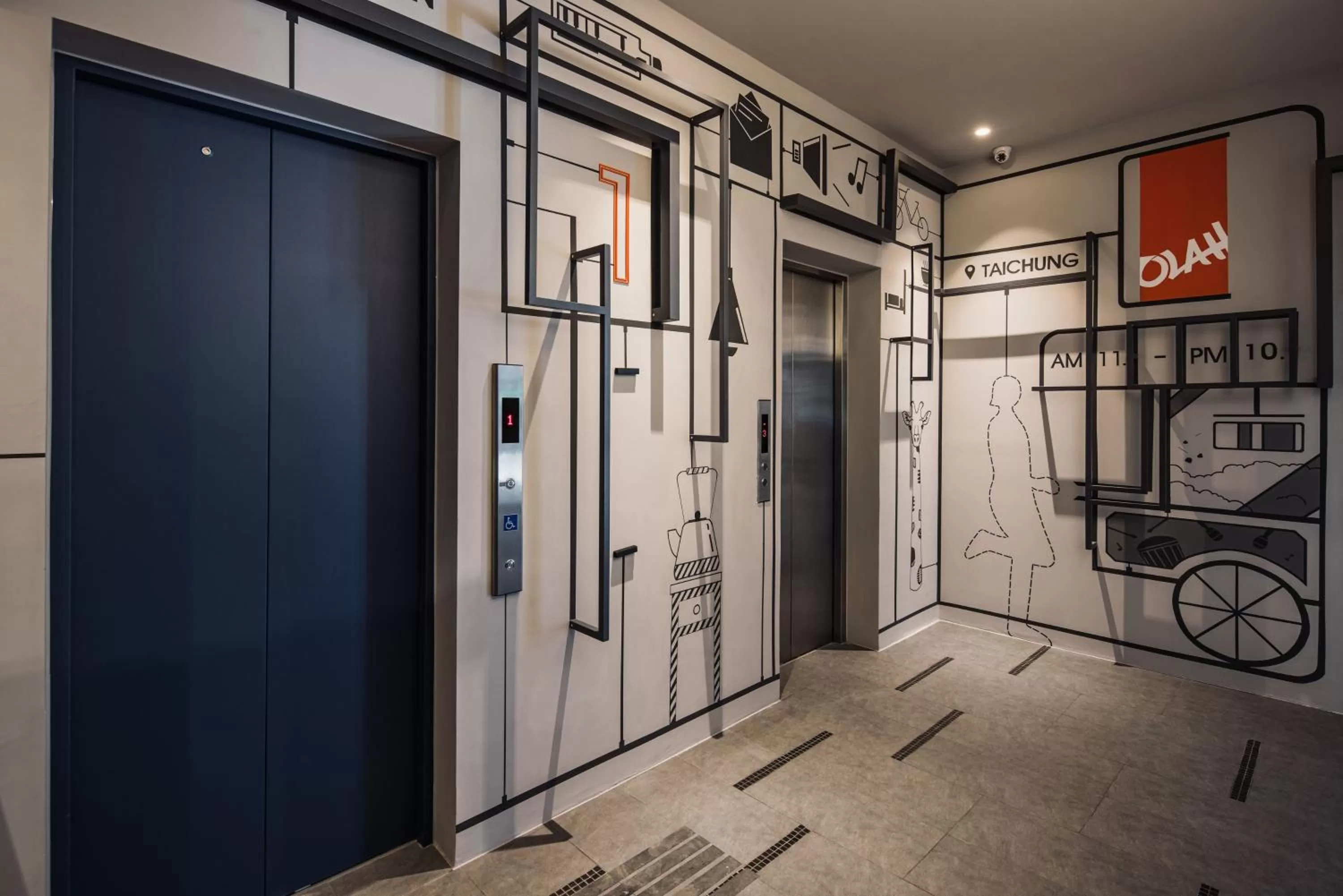 Facade/entrance in OLAH Poshtel - Taichung Station