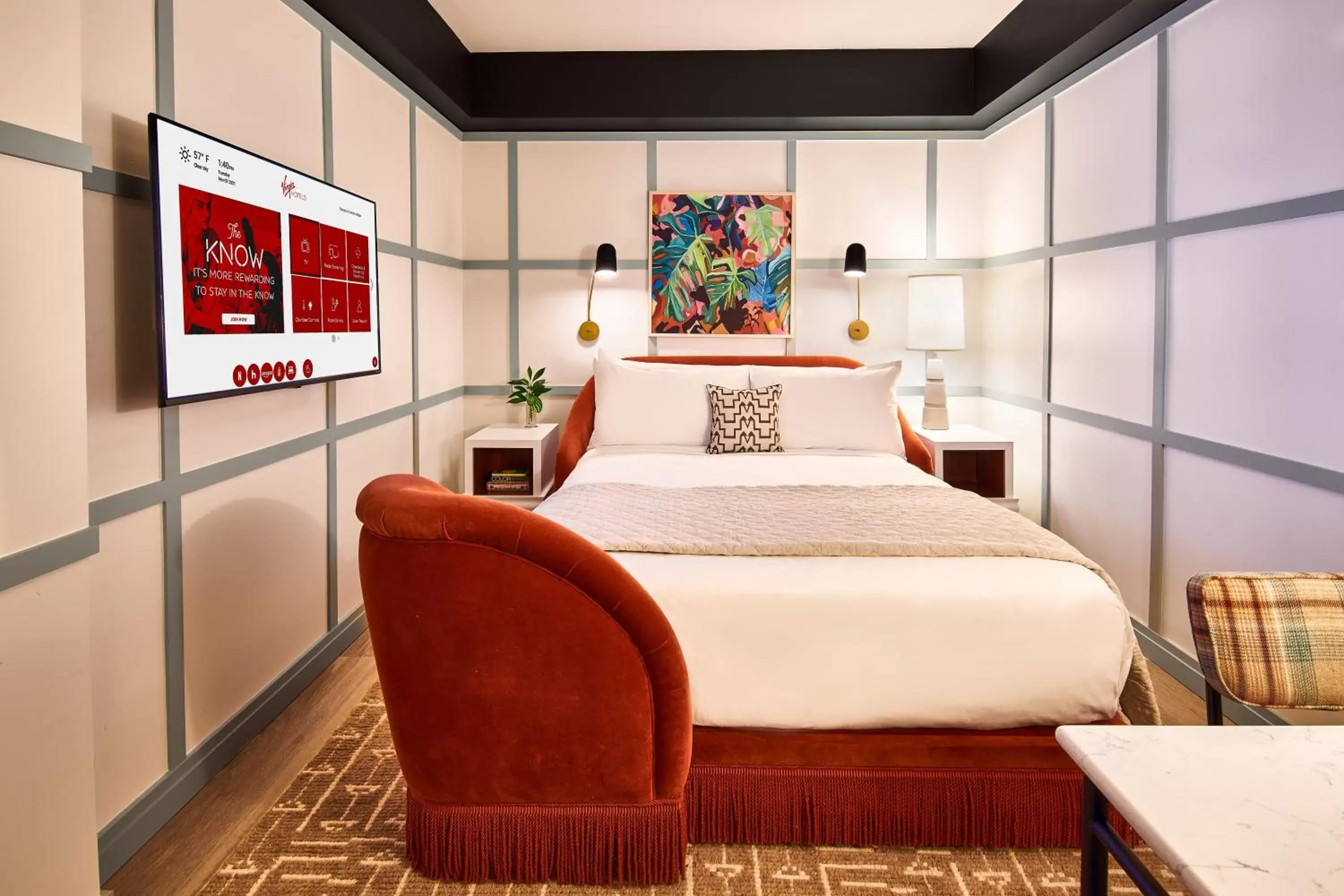 Photo of the whole room in Virgin Hotels New Orleans