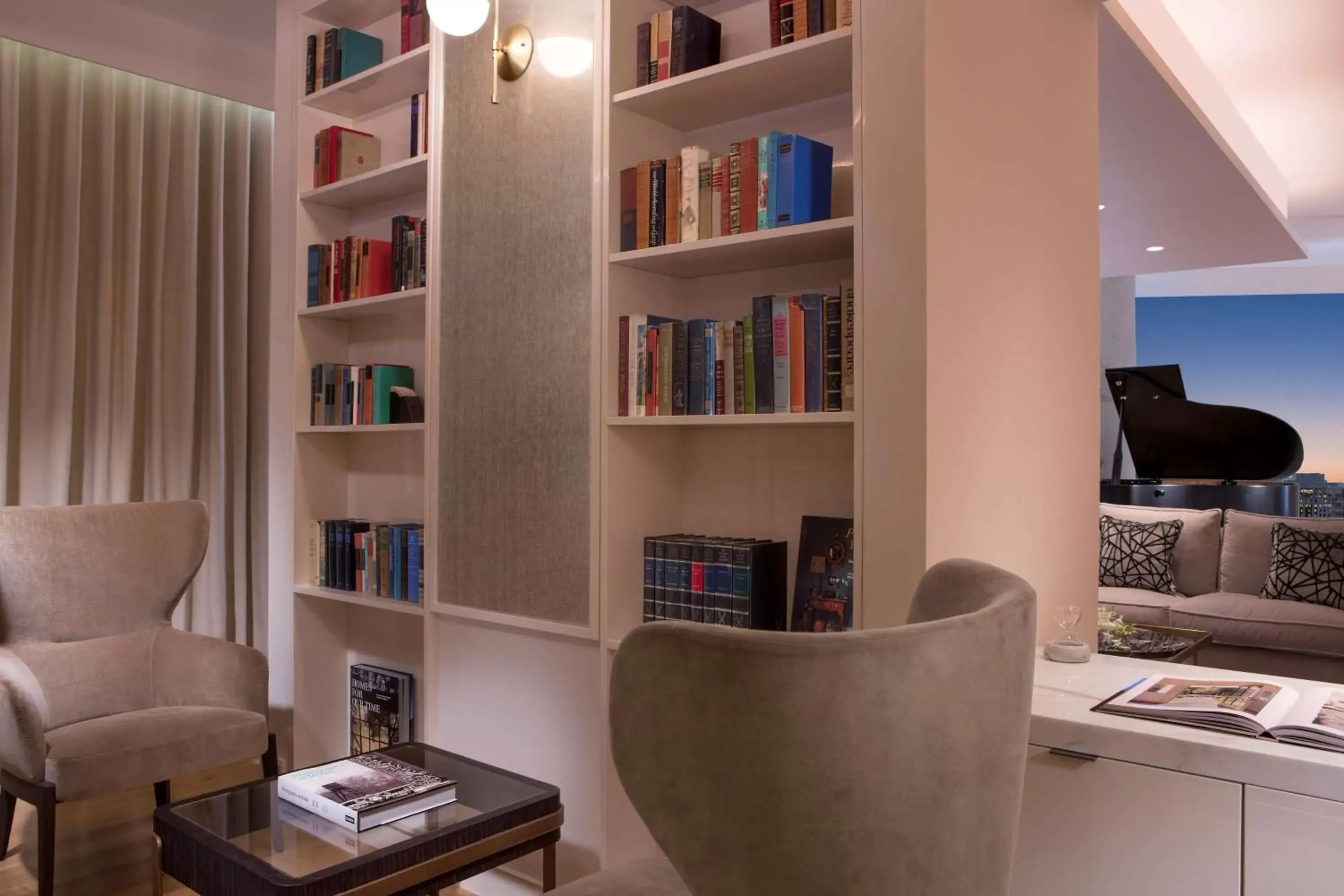 Living room, Library in Conrad Washington DC