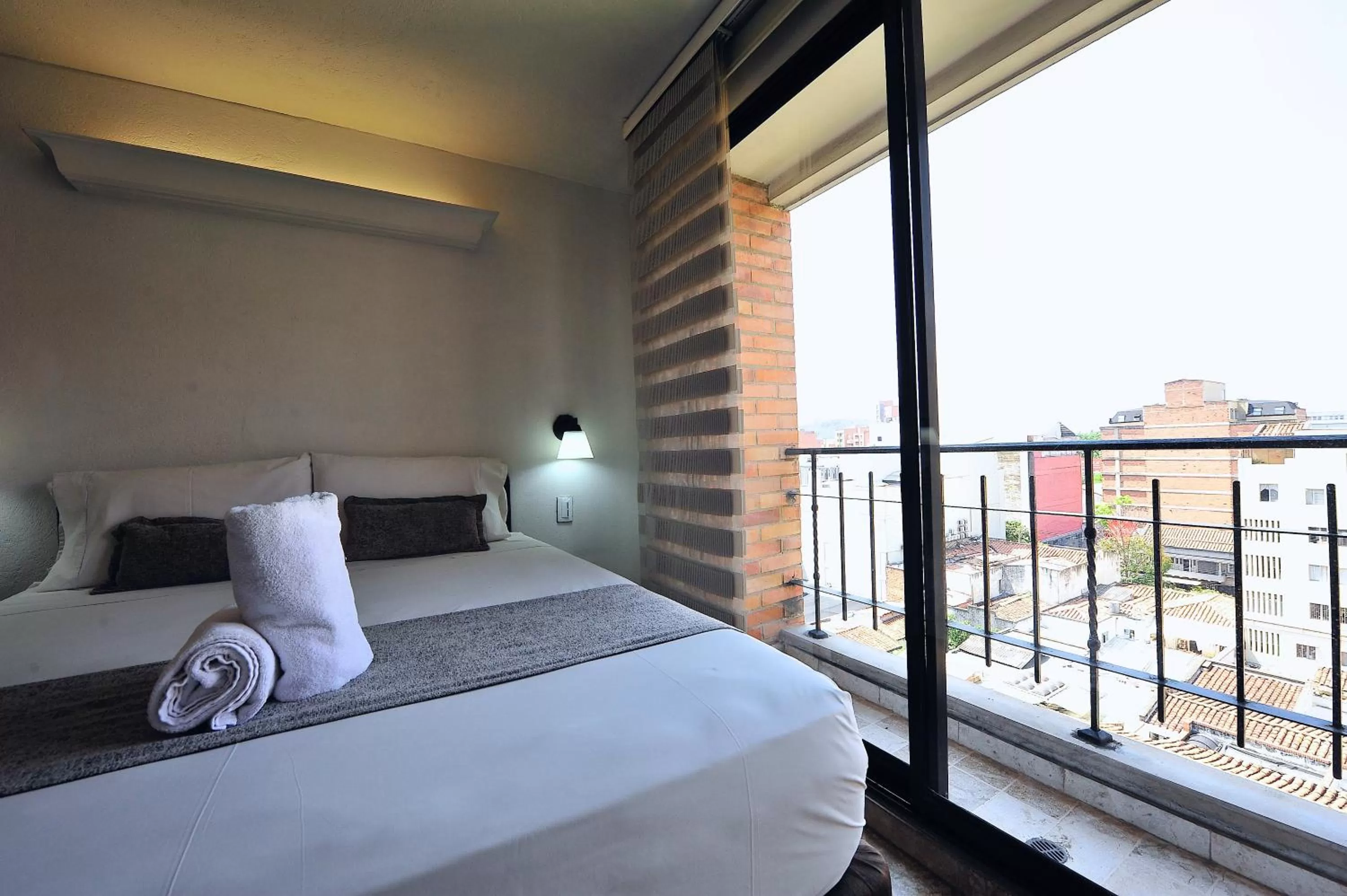 Balcony/Terrace, Bed in Hotel Cabo de la Vela Medellin