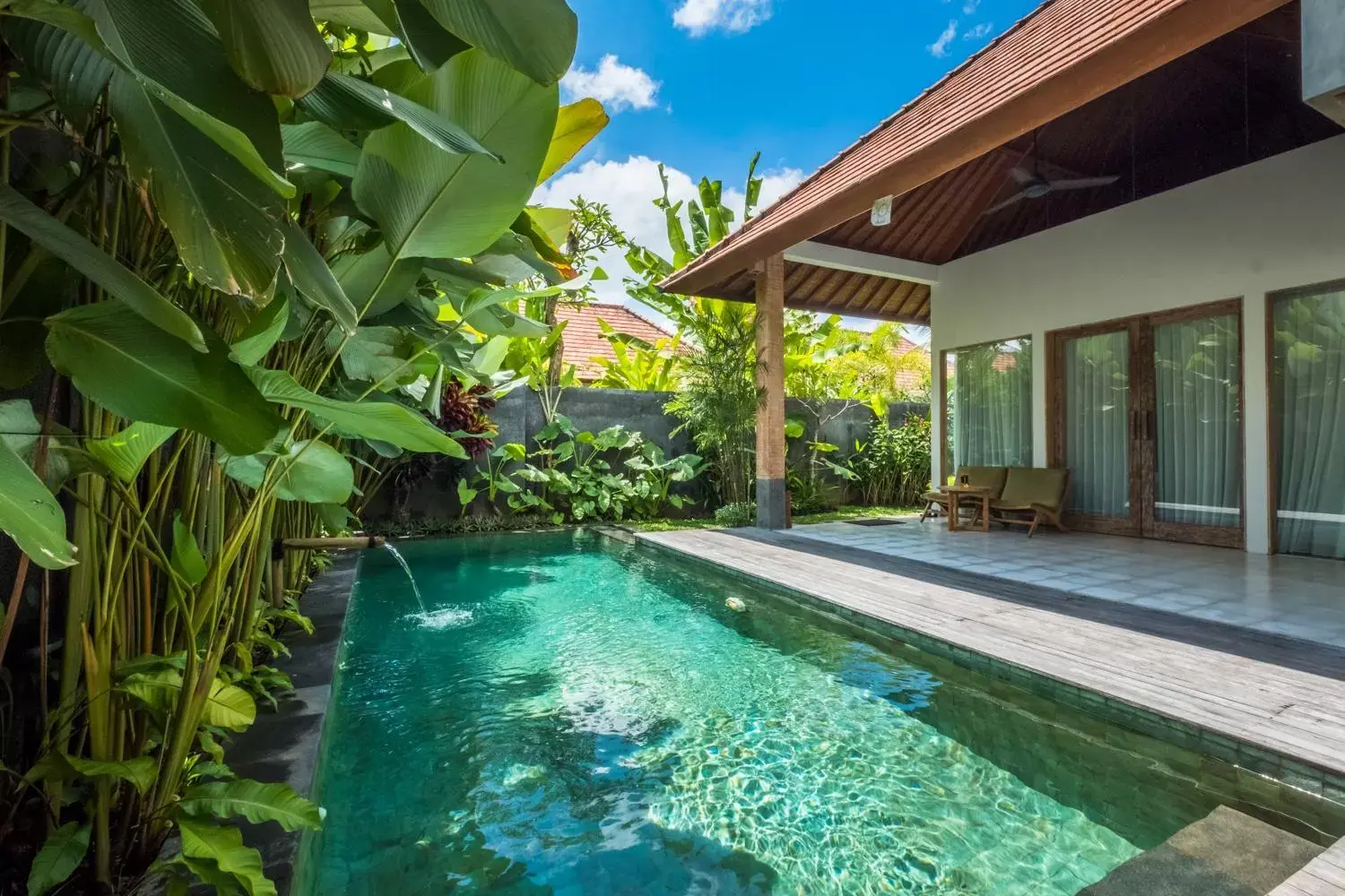 Balcony/Terrace, Swimming Pool in Purana Boutique Resort