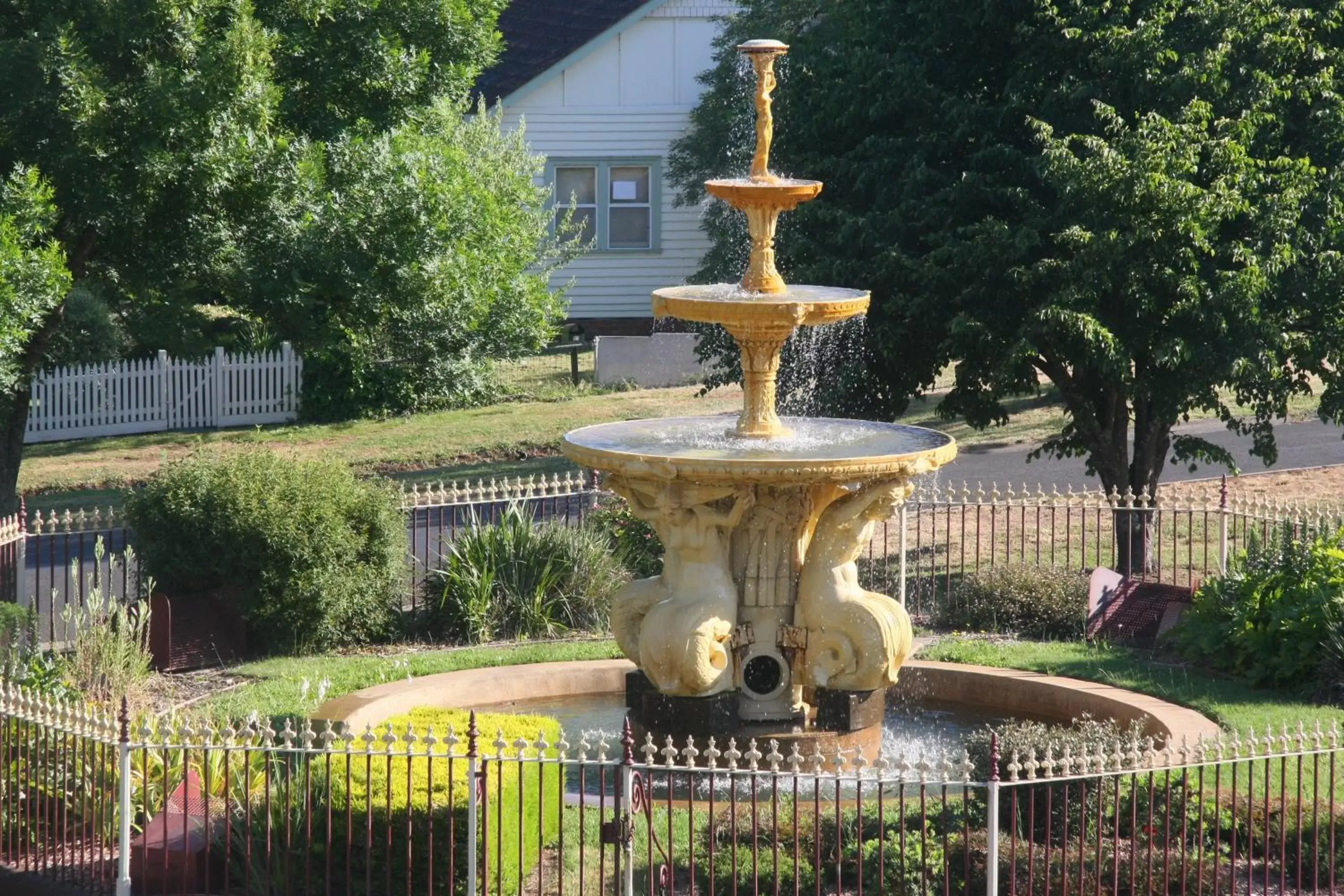 Garden, Property Building in Central Springs Inn