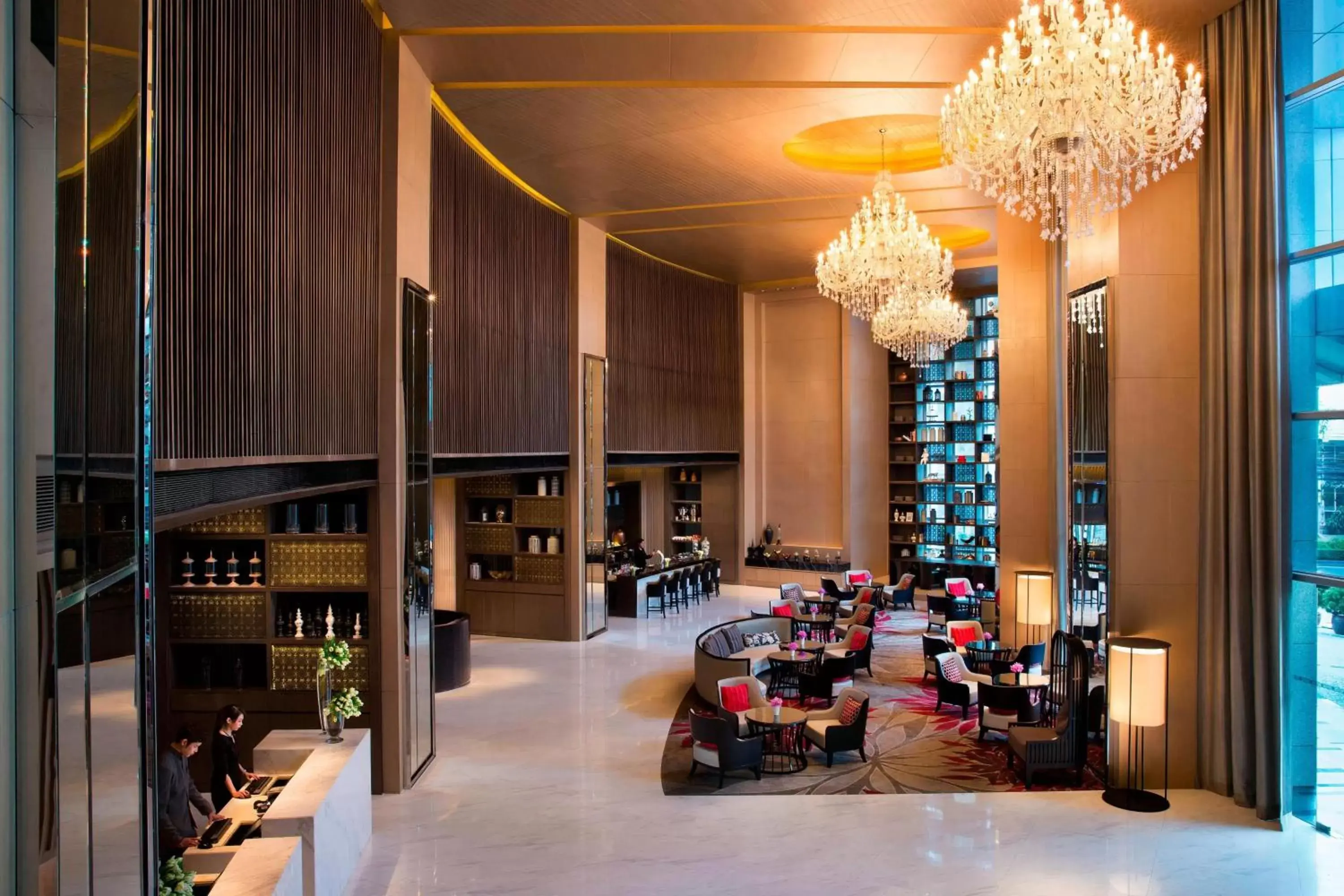 Lobby or reception, Restaurant/Places to Eat in Bangkok Marriott Hotel Sukhumvit