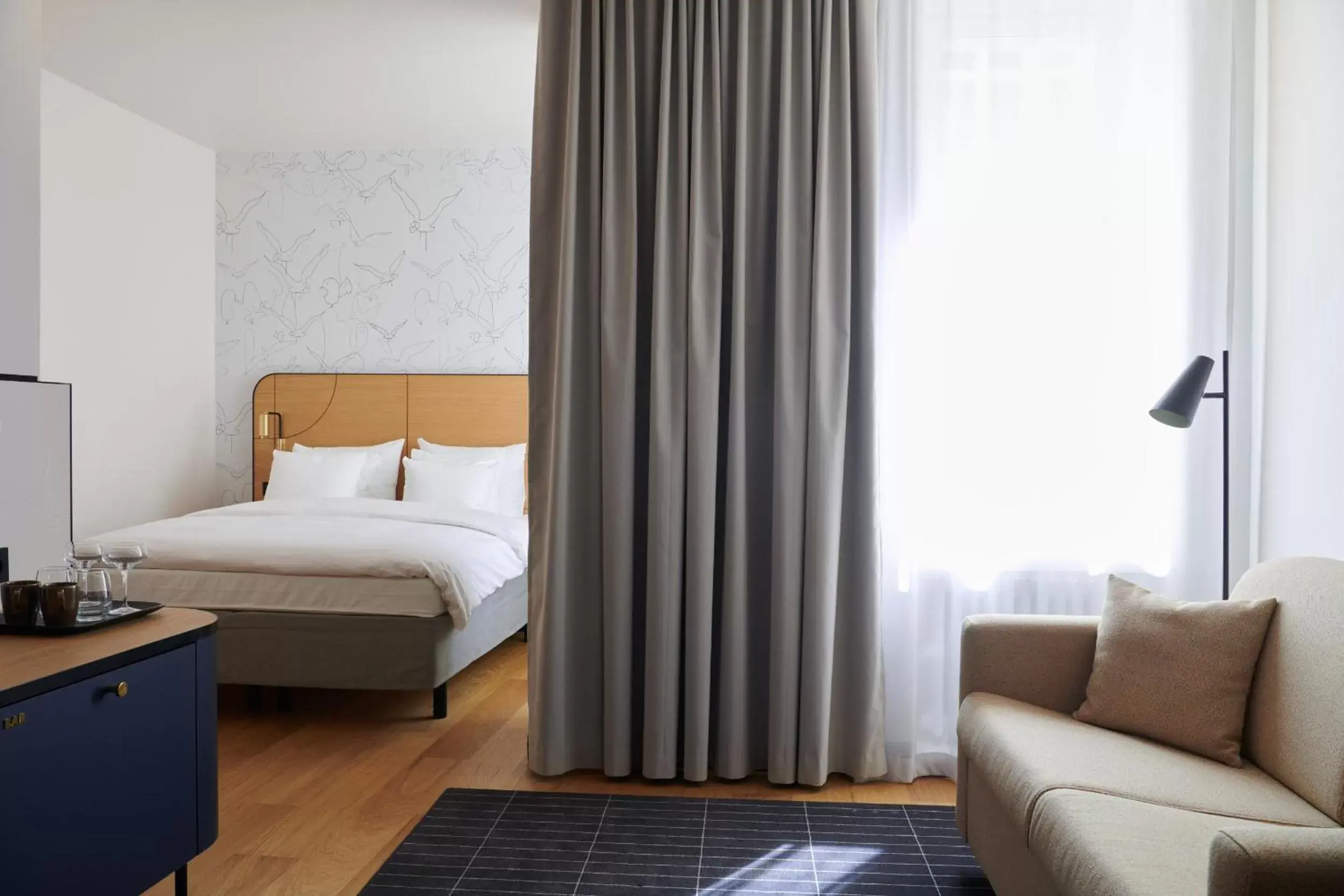 Bedroom, Bed in Solo Sokos Hotel Helsinki